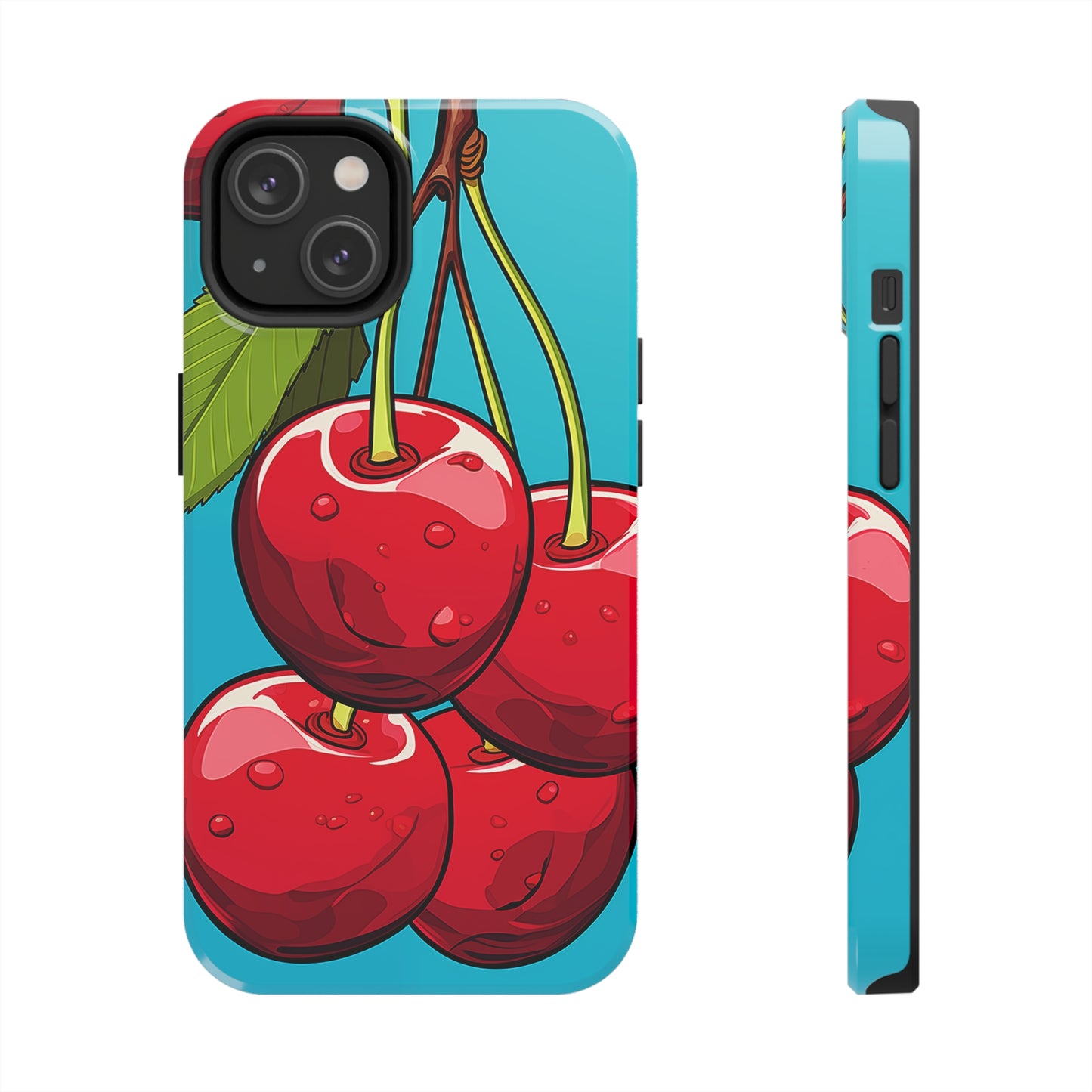 Cherries #09, iPhone 7, 8, X, 11, 12, 13, 14, 15+ case.