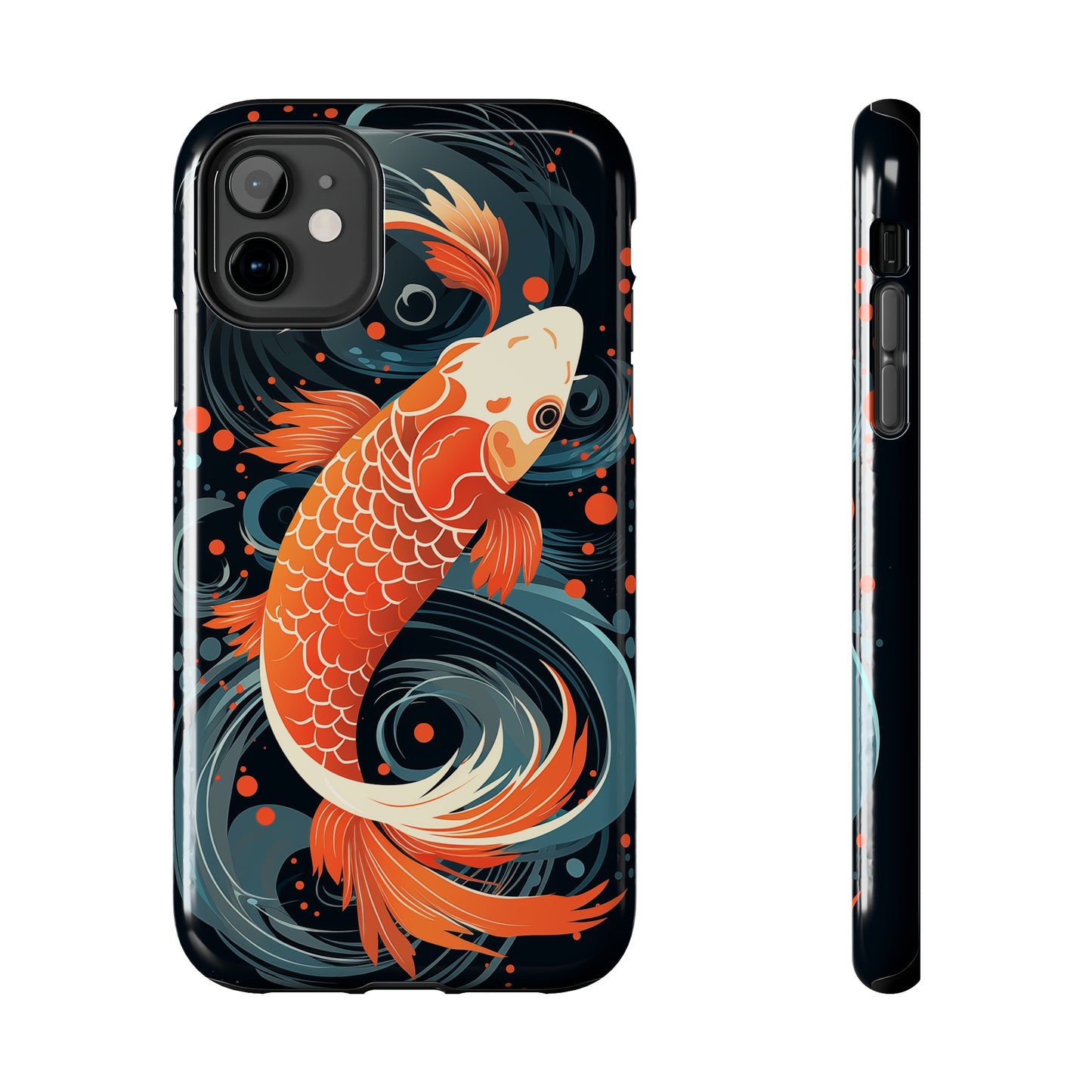 Koi fish #04, iPhone 7, 8, X, 11, 12, 13, 14, 15+ case.