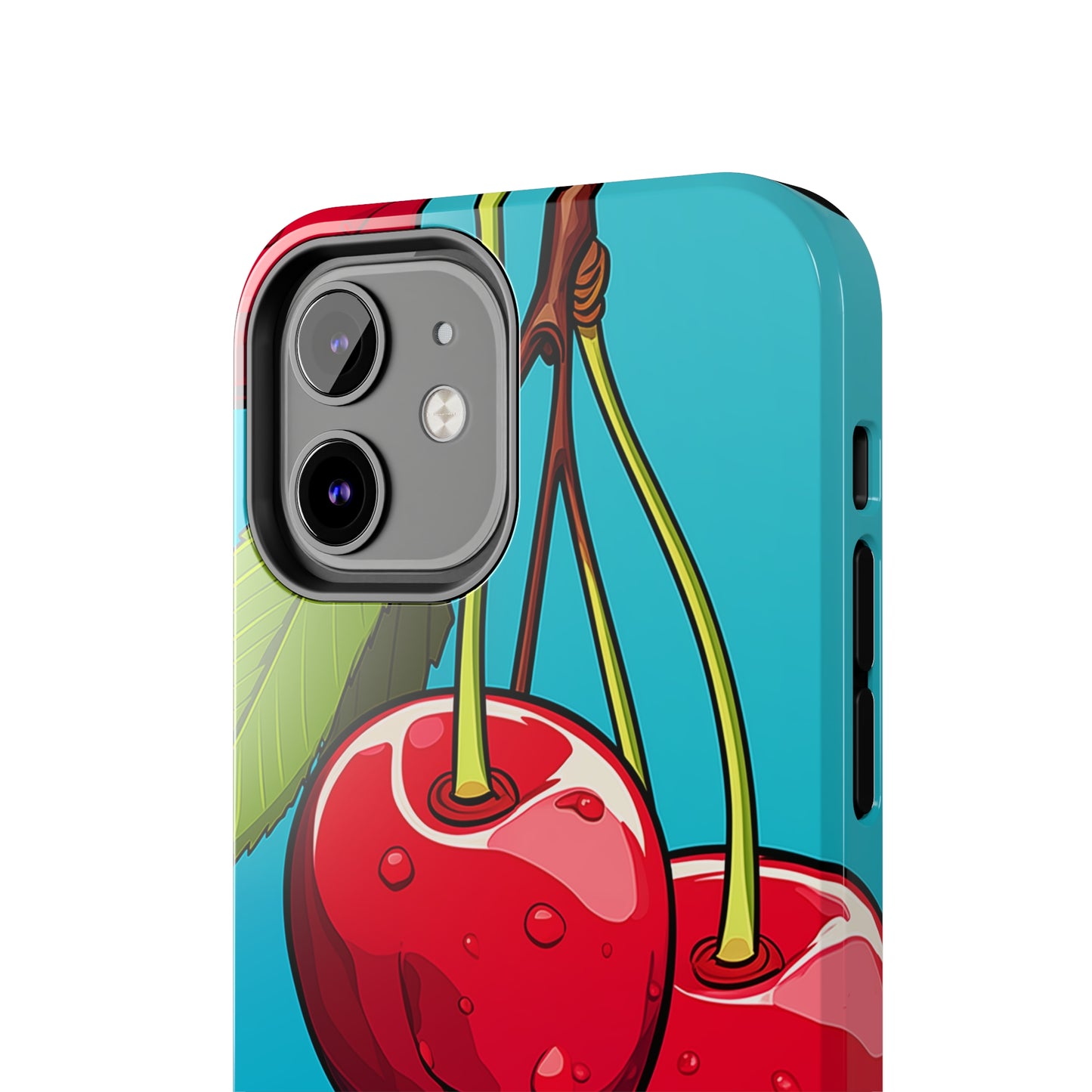 Cherries #09, iPhone 7, 8, X, 11, 12, 13, 14, 15+ case.