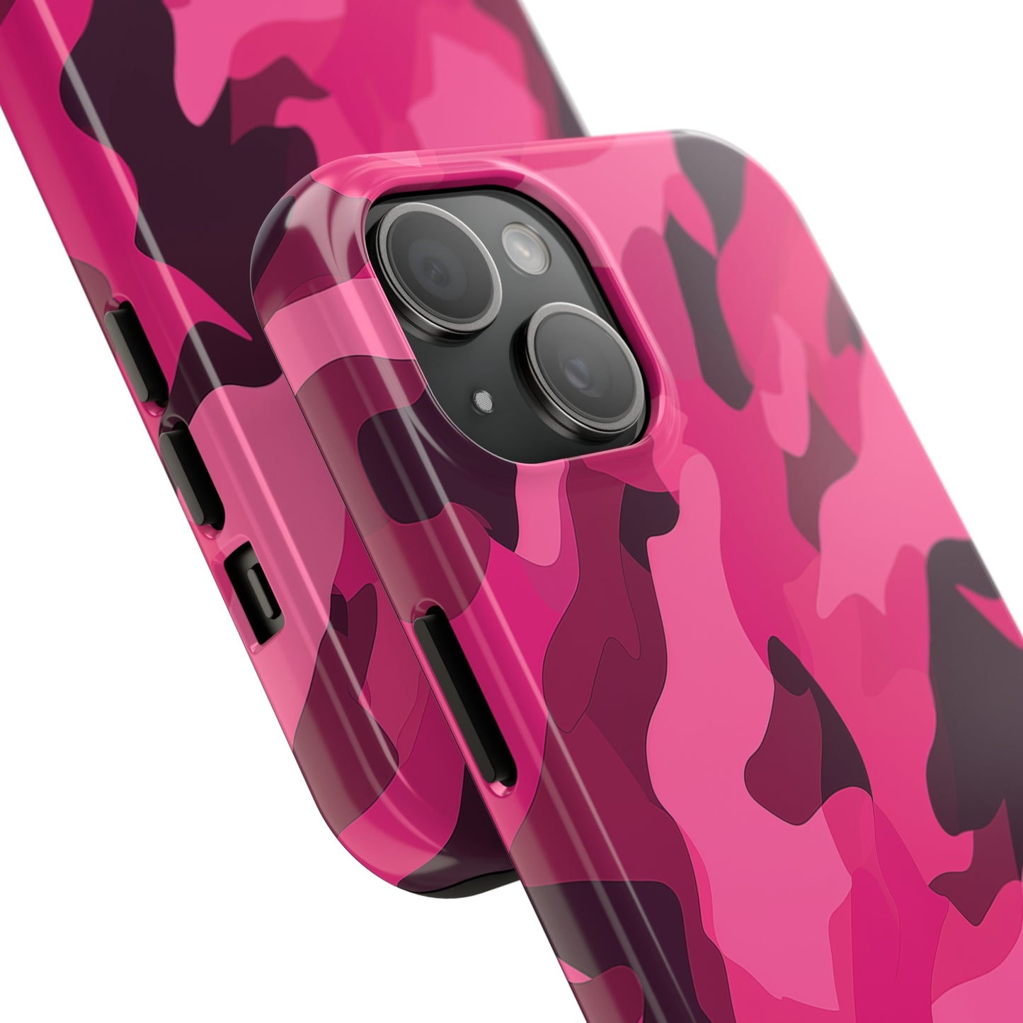 Pink Camouflage, iPhone 7, 8, X, 11, 12, 13, 14, 15+ case.