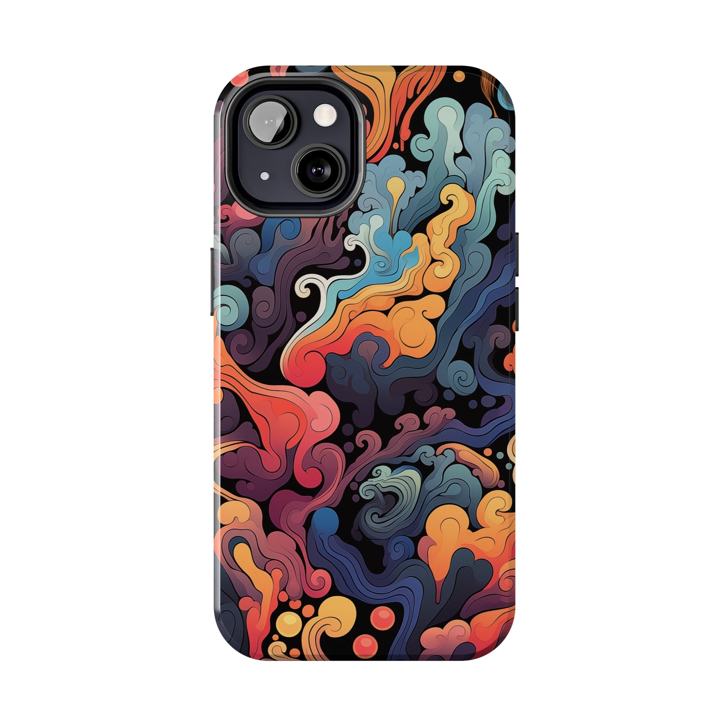 Abstract Swirls #05, iPhone 7, 8, X, 11, 12, 13, 14, 15+ case.