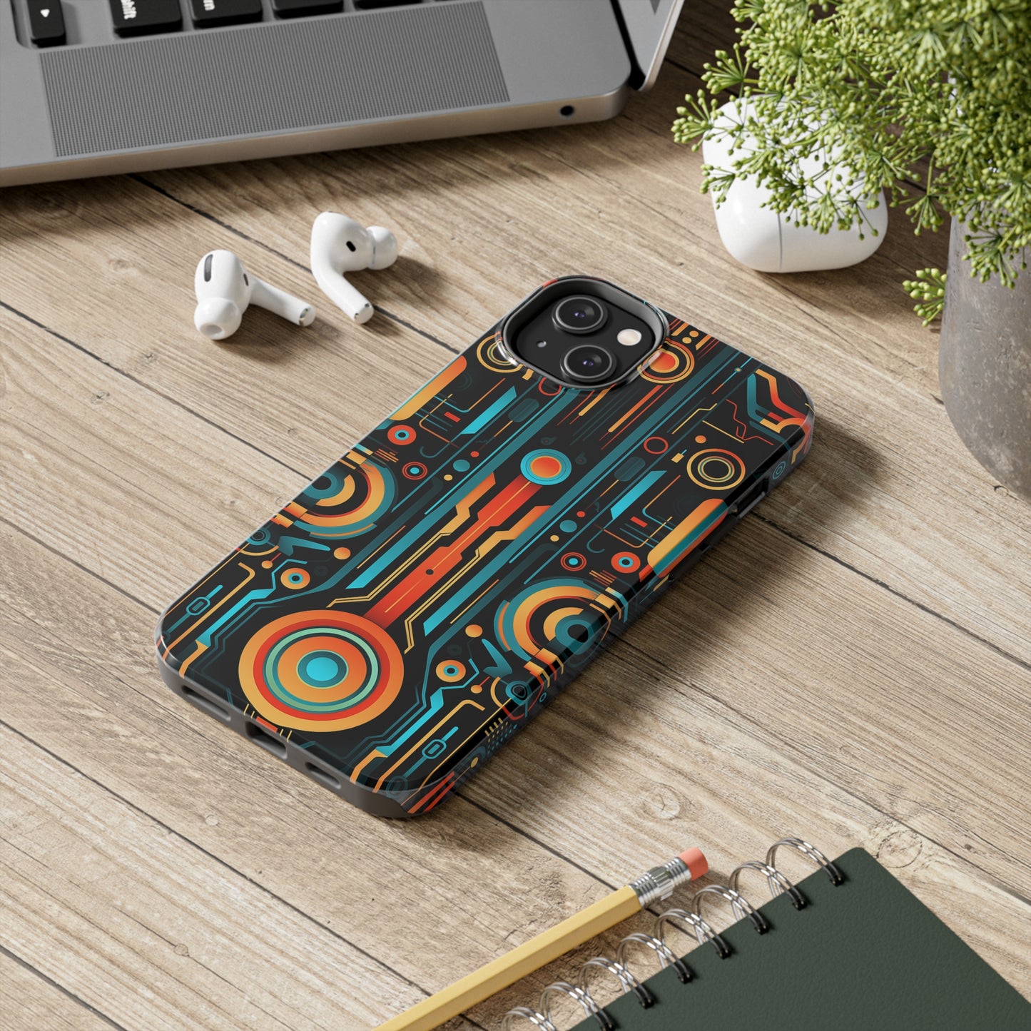 Futuristic #08, iPhone 7, 8, X, 11, 12, 13, 14, 15+ case.