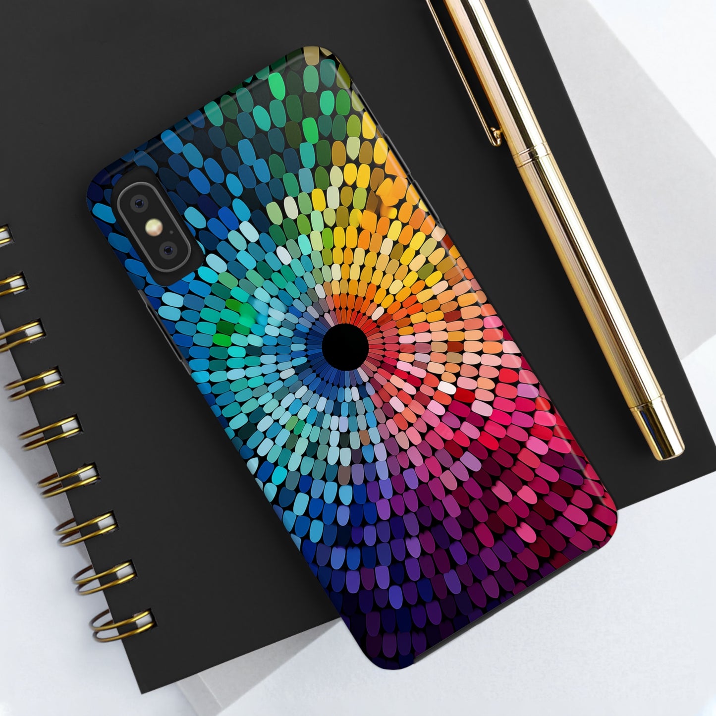 Rainbow Effect #02, iPhone 7, 8, X, 11, 12, 13, 14, 15+ case.