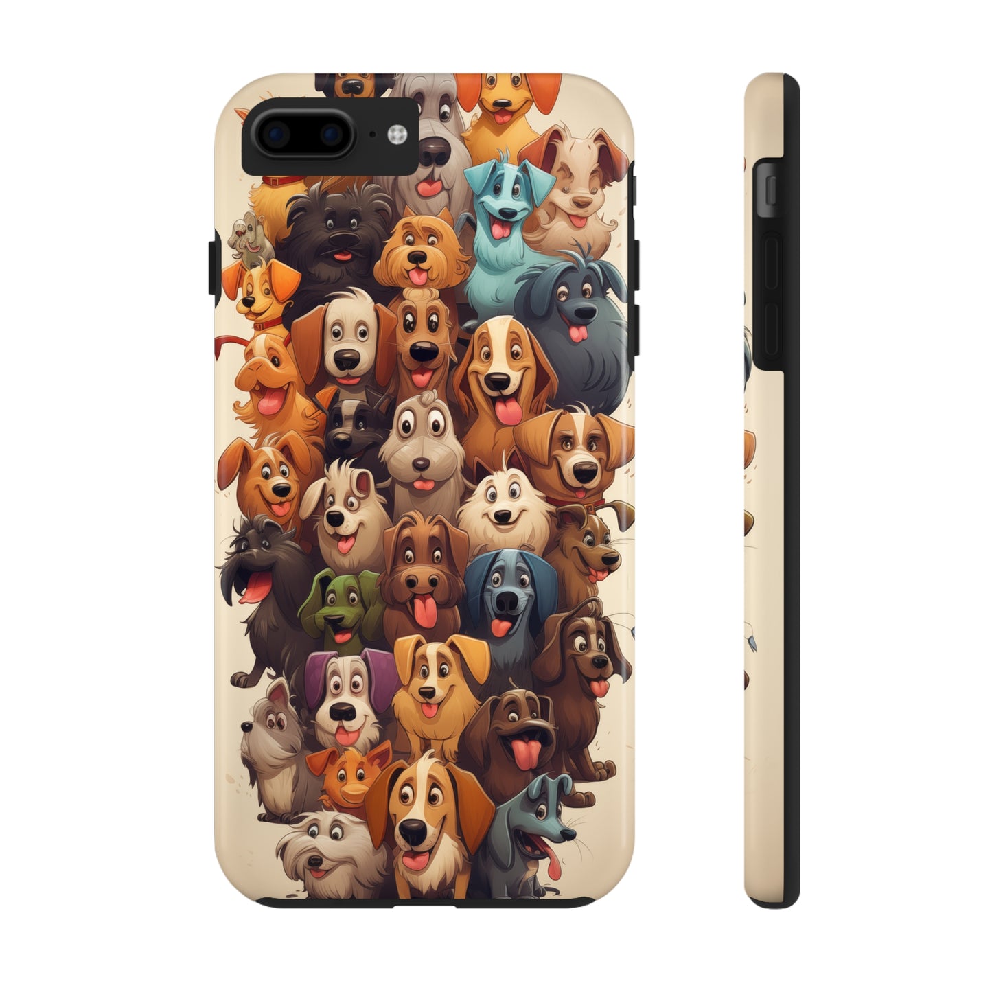 100 Dogs, iPhone 7, 8, X, 11, 12, 13, 14, 15+ case.