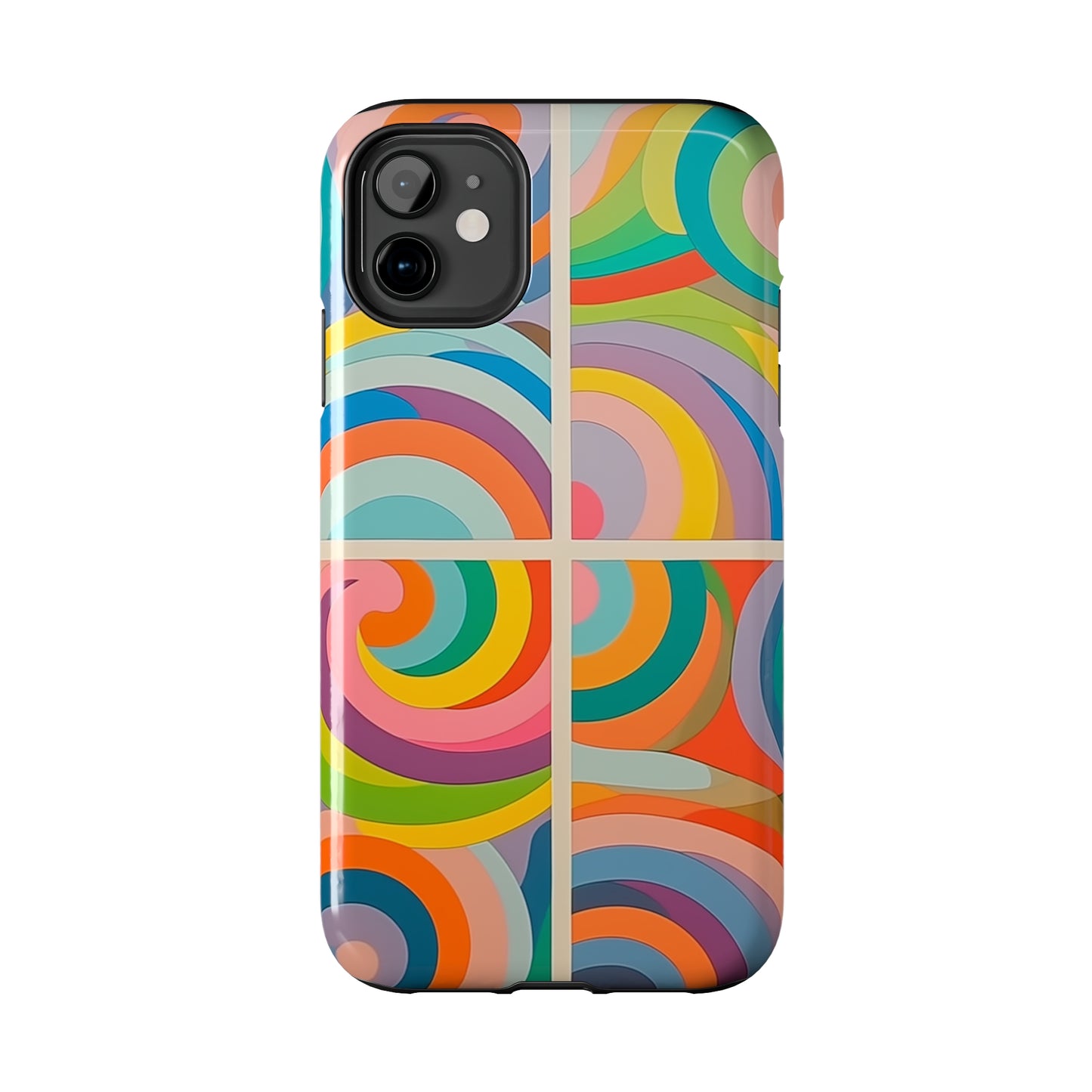 Abstract Colorful Lines #03, iPhone 7, 8, X, 11, 12, 13, 14, 15+ case.