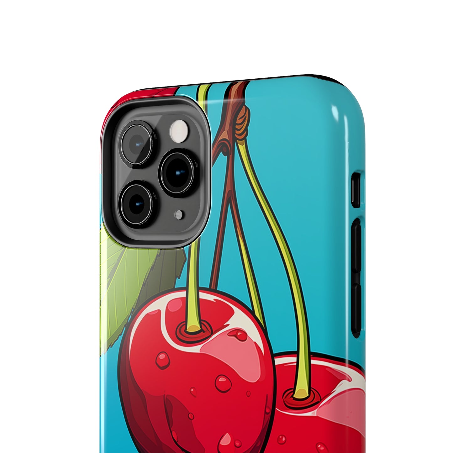 Cherries #09, iPhone 7, 8, X, 11, 12, 13, 14, 15+ case.