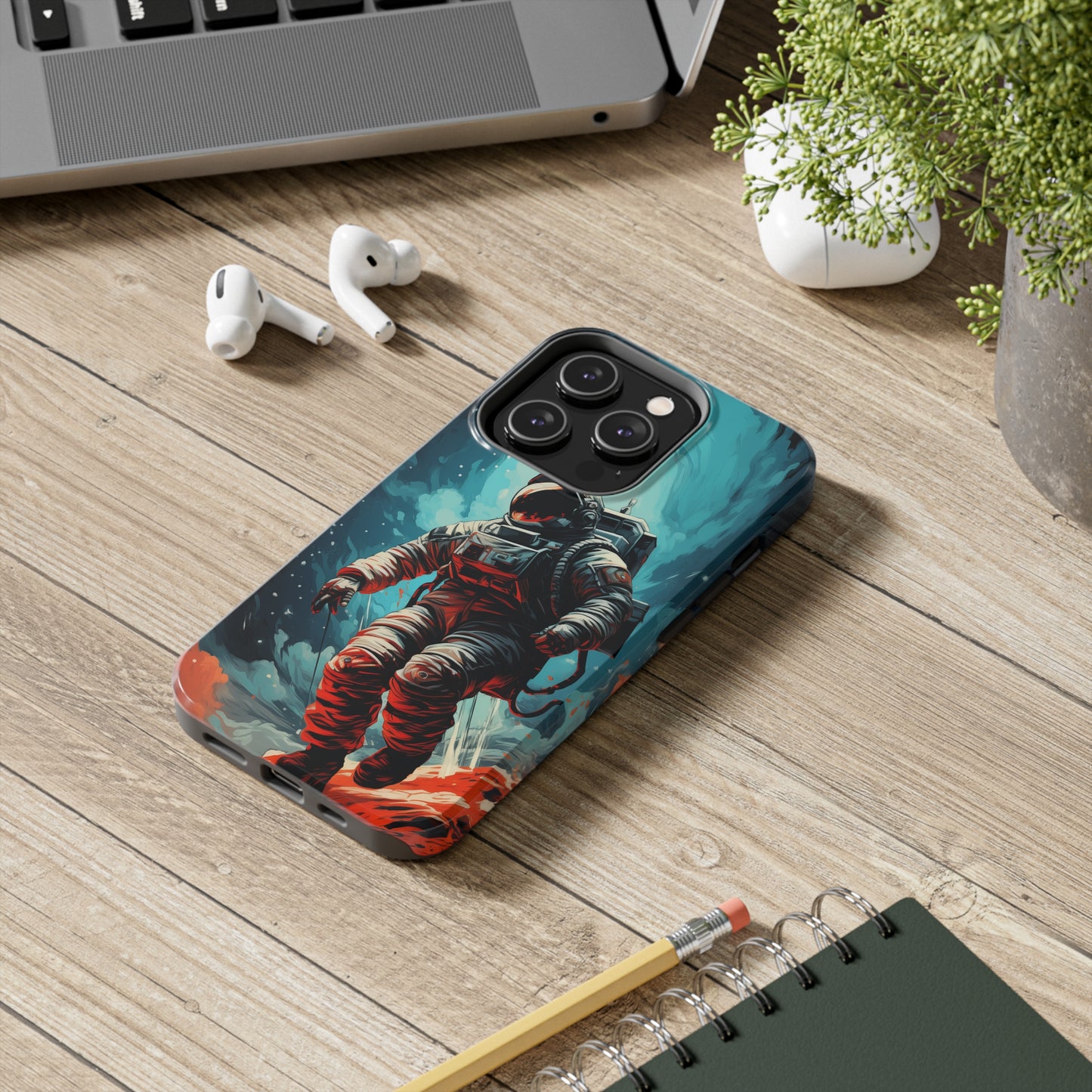 Astronaut #01, iPhone 7, 8, X, 11, 12, 13, 14, 15+ case.