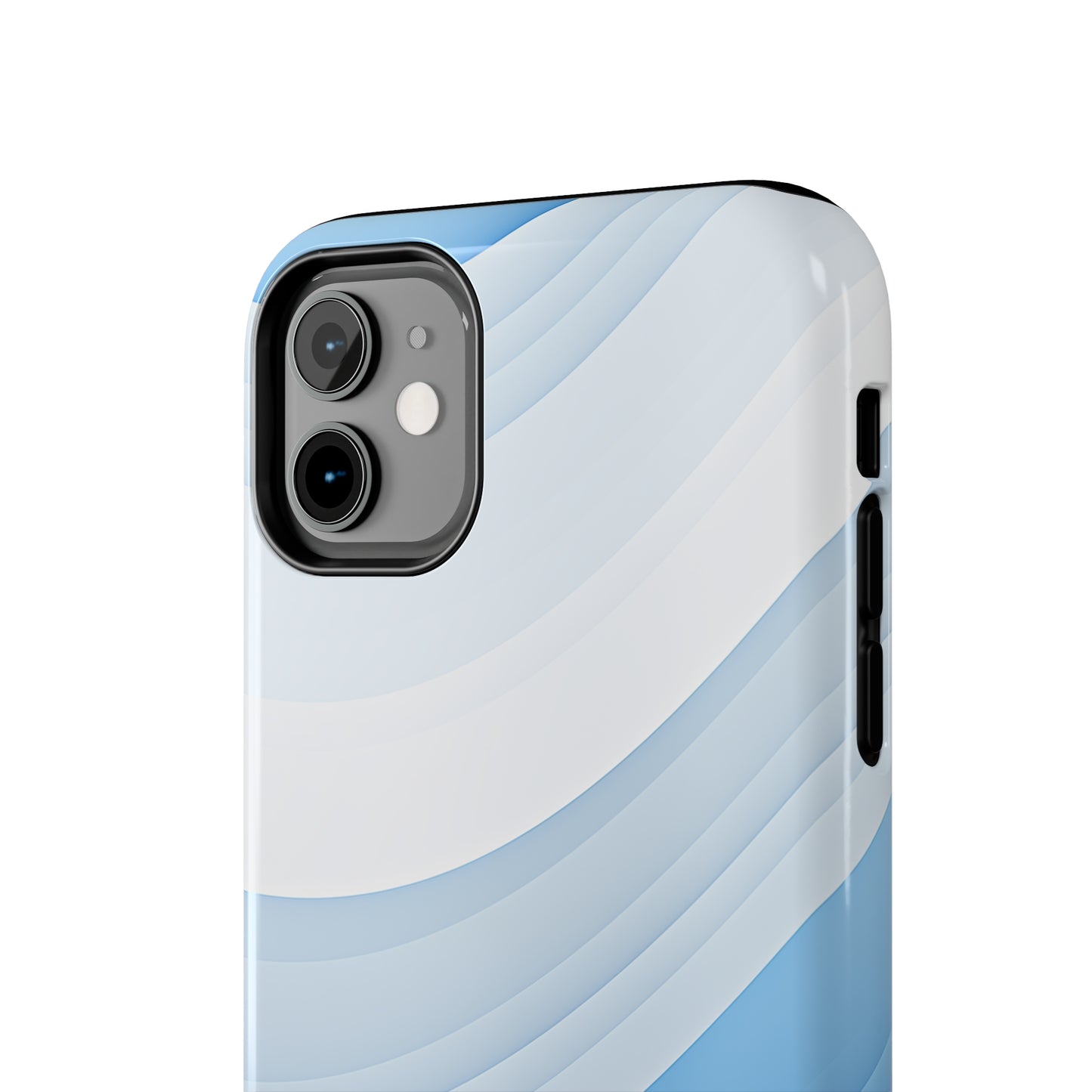 Blue Stripes #02, iPhone 7, 8, X, 11, 12, 13, 14, 15+ case.