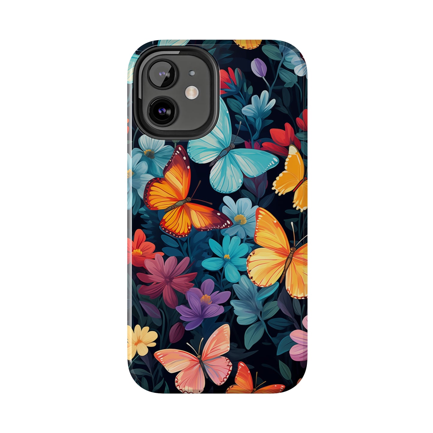 Butterflies #01, iPhone 7, 8, X, 11, 12, 13, 14, 15+ case.