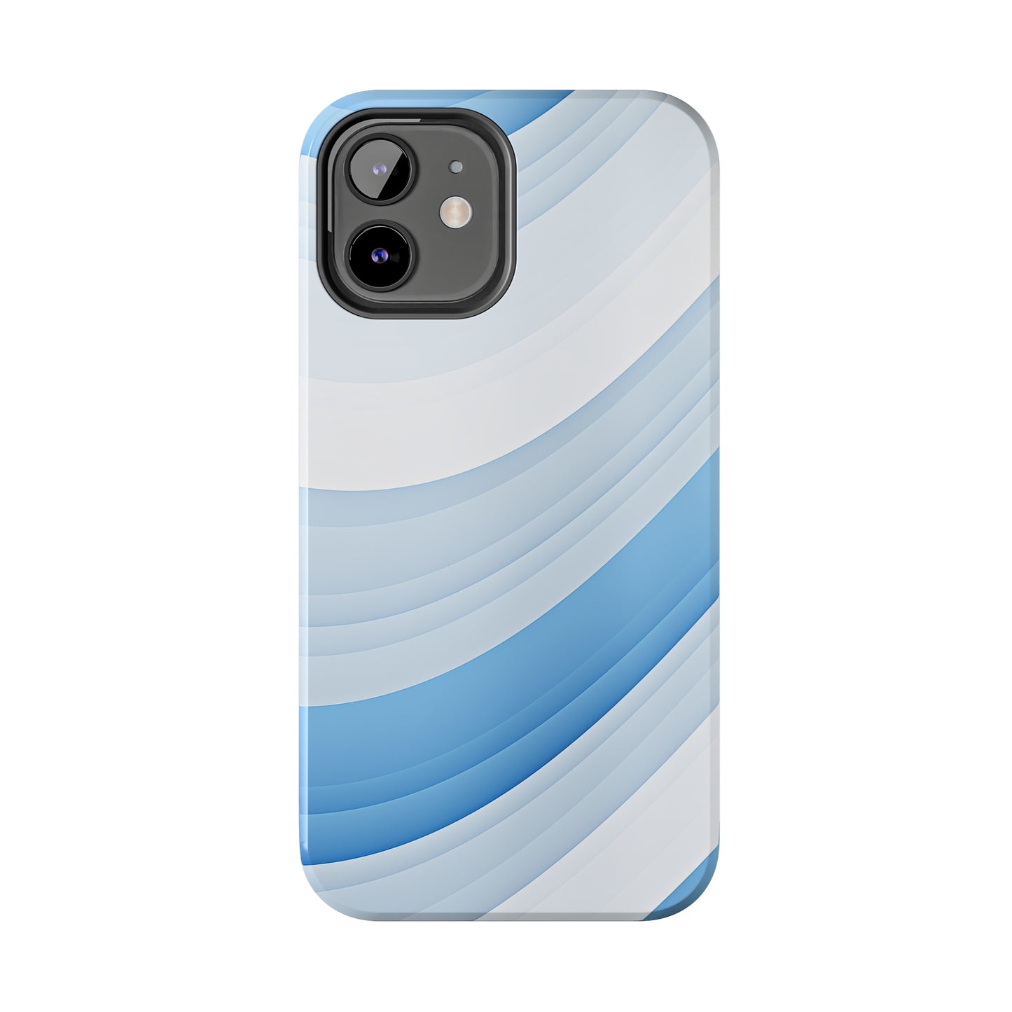 Blue Stripes #02, iPhone 7, 8, X, 11, 12, 13, 14, 15+ case.