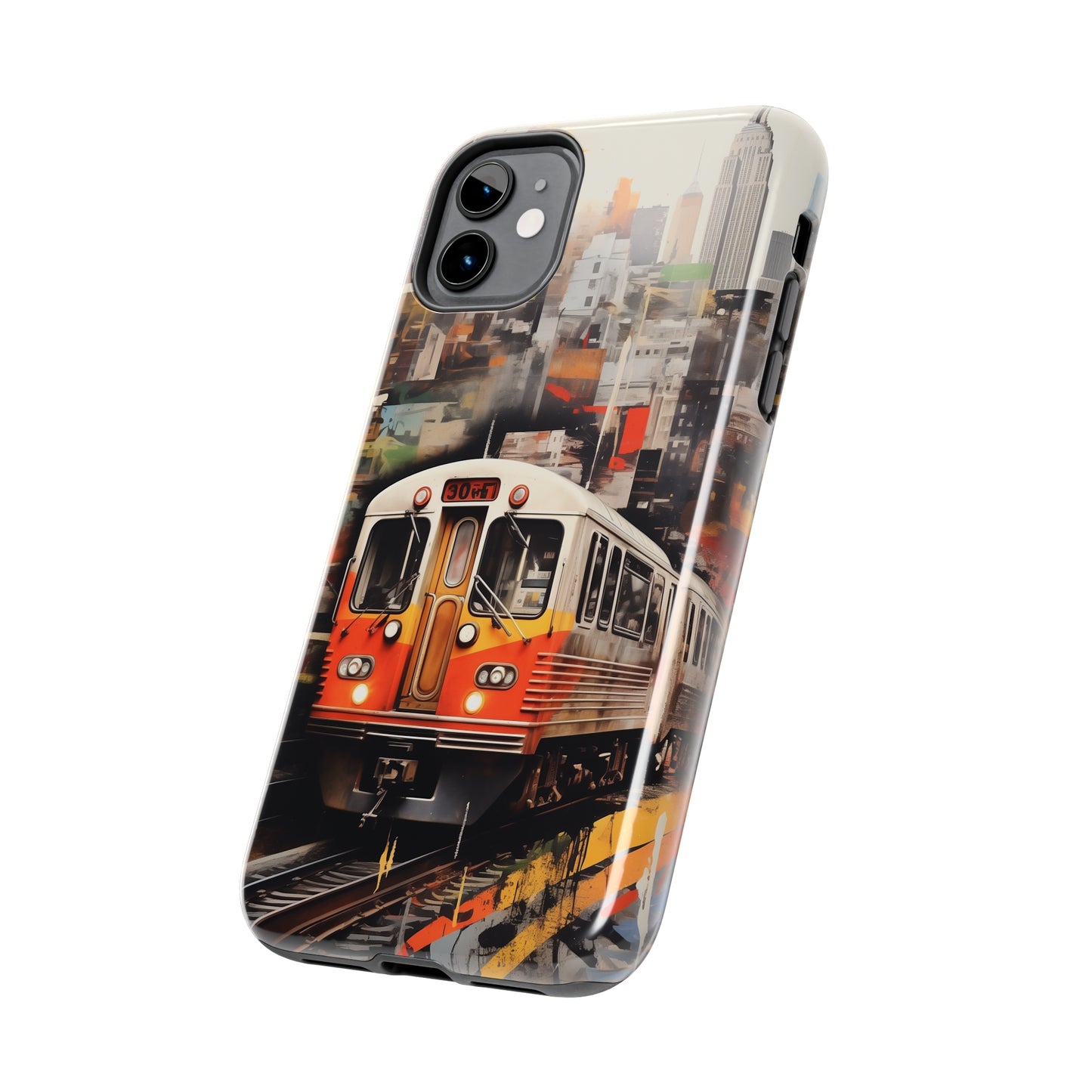 New York City, subway, iPhone 7, 8, X, 11, 12, 13, 14, 15+ case.