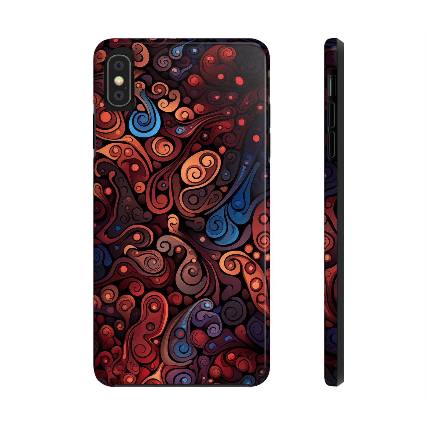 Abstract Colorful Swirls #04, iPhone 7, 8, X, 11, 12, 13, 14, 15+ case.