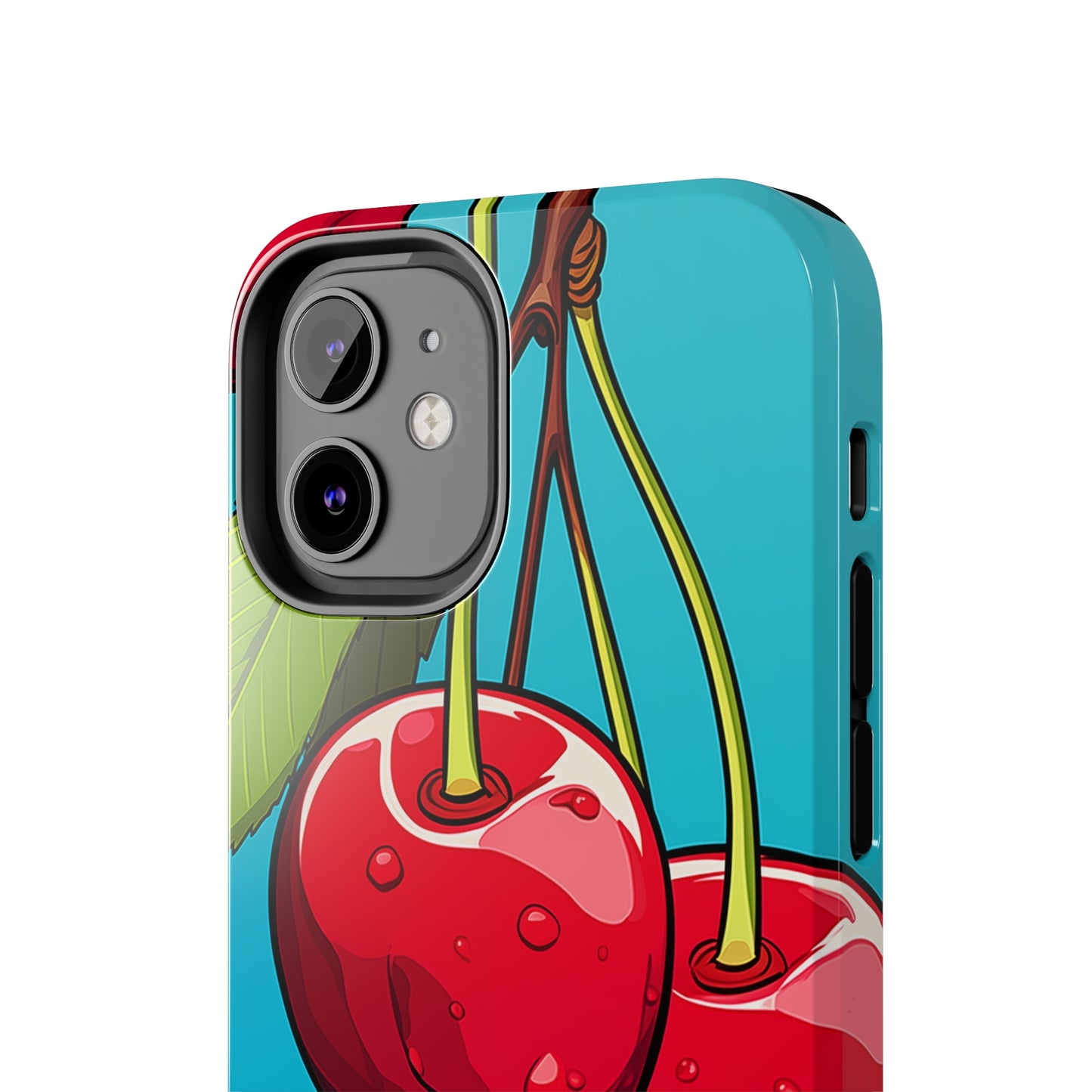 Cherries #09, iPhone 7, 8, X, 11, 12, 13, 14, 15+ case.