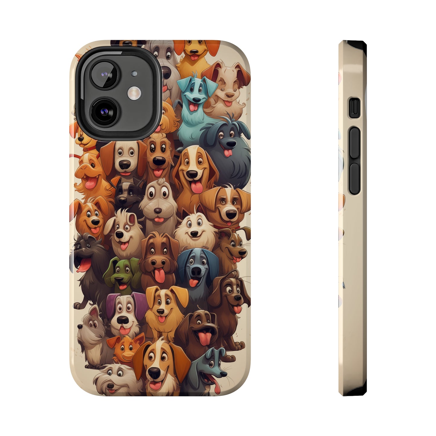 100 Dogs, iPhone 7, 8, X, 11, 12, 13, 14, 15+ case.