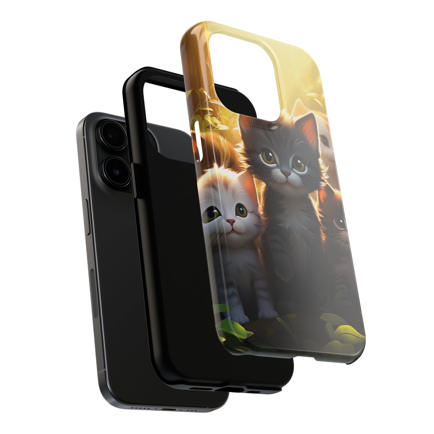 Kittens #02, iPhone 7, 8, X, 11, 12, 13, 14, 15+ case.