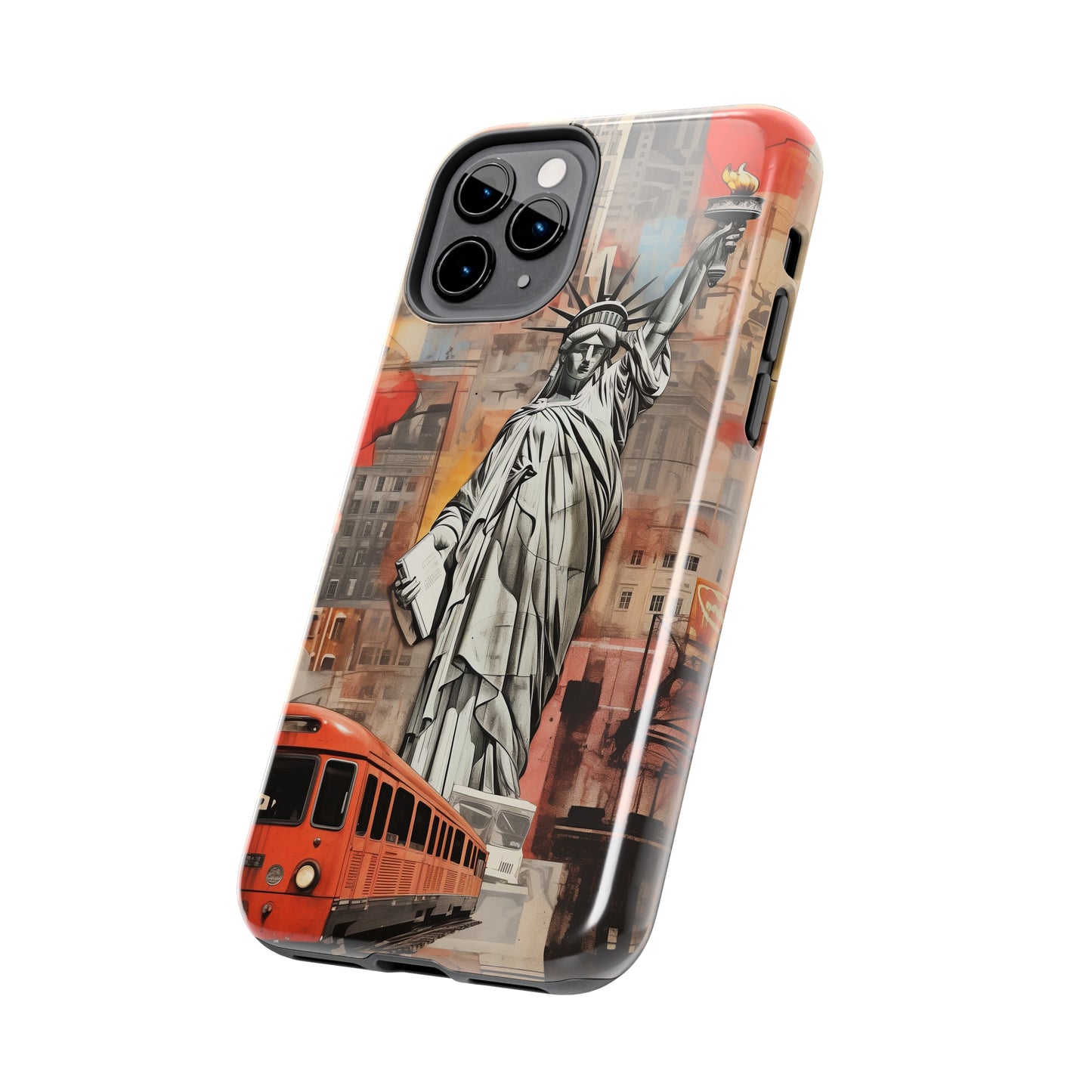 New York City, Statue of Liberty, iPhone 7, 8, X, 11, 12, 13, 14, 15+ case.