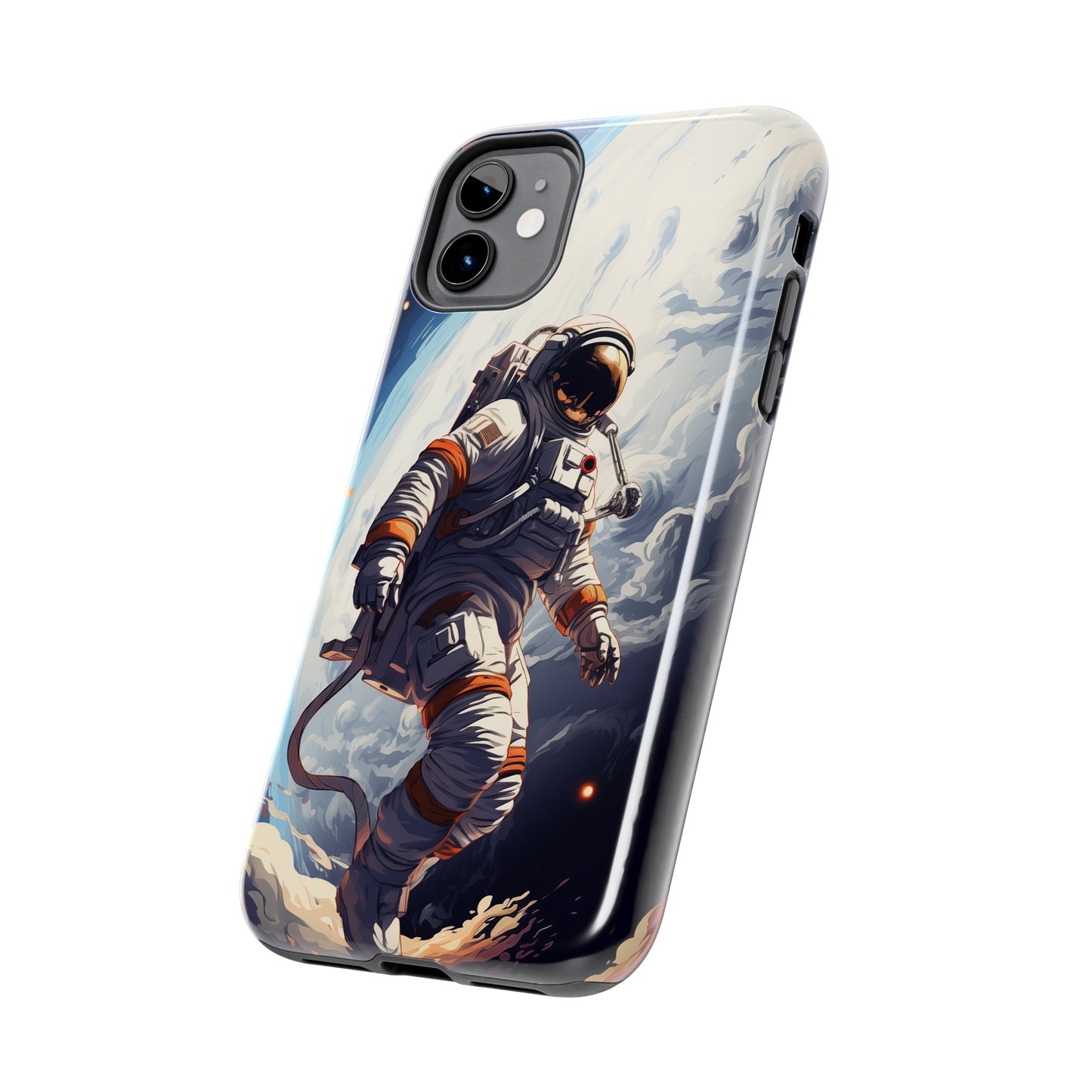 Astronaut #04, iPhone 7, 8, X, 11, 12, 13, 14, 15+ case.