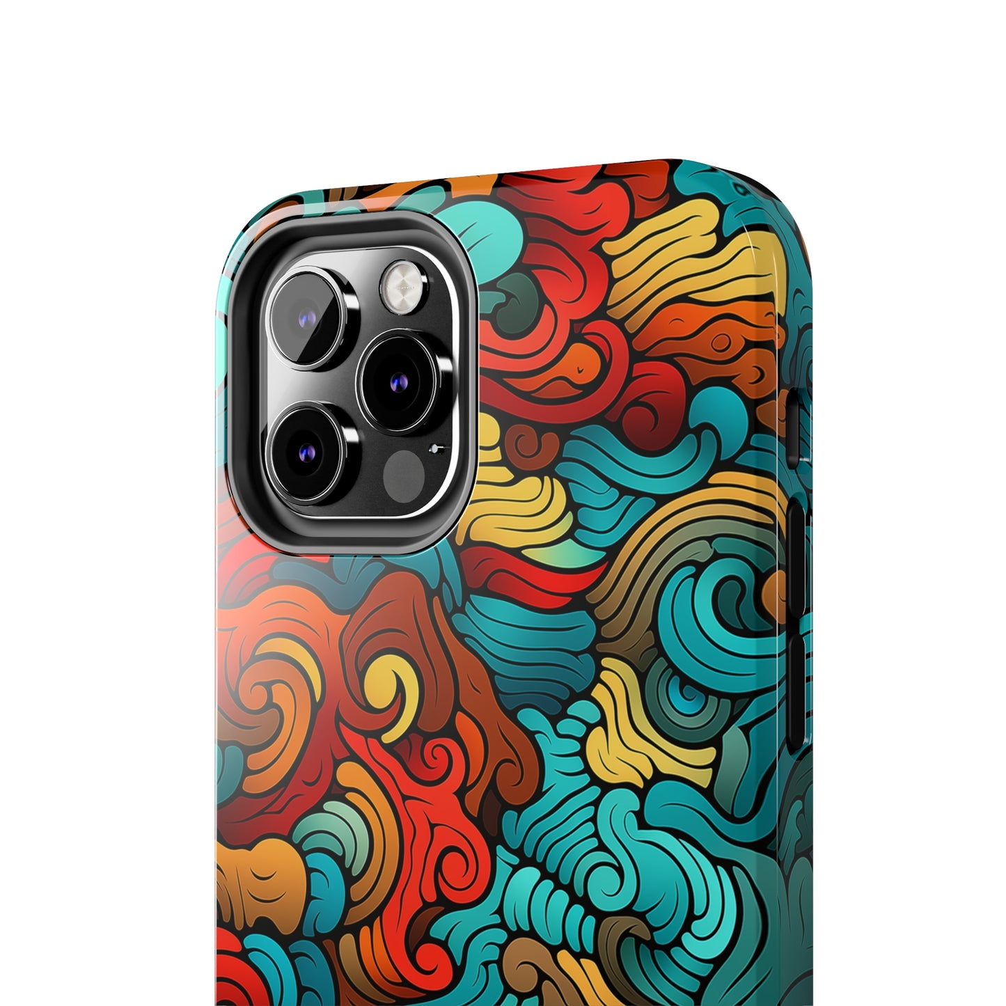 Abstract Swirls #02, iPhone 7, 8, X, 11, 12, 13, 14, 15+ case.