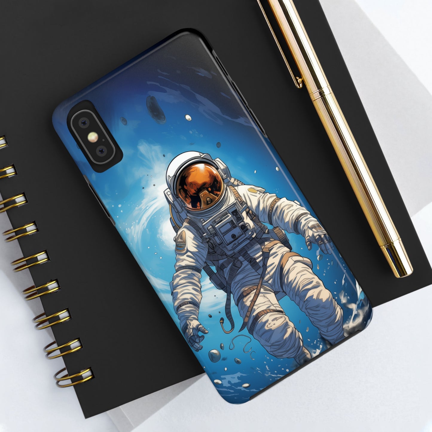 Astronaut #02, iPhone 7, 8, X, 11, 12, 13, 14, 15+ case.