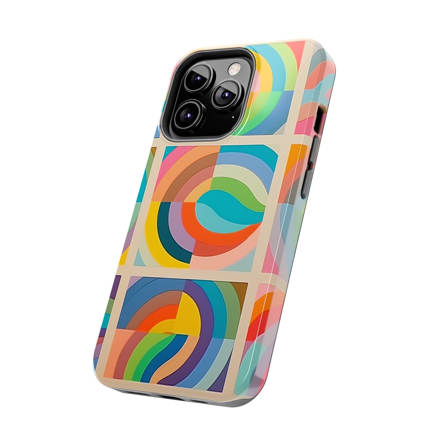 Abstract Colorful Lines #02, iPhone 7, 8, X, 11, 12, 13, 14, 15+ case.