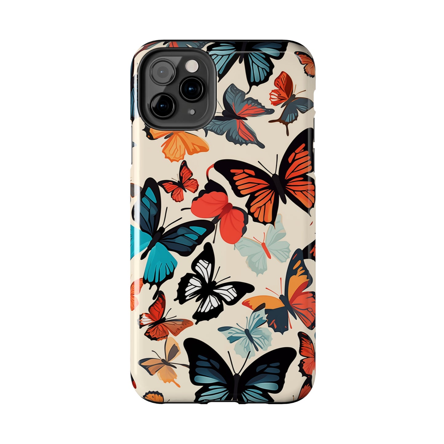 Butterflies #02, iPhone 7, 8, X, 11, 12, 13, 14, 15+ case.