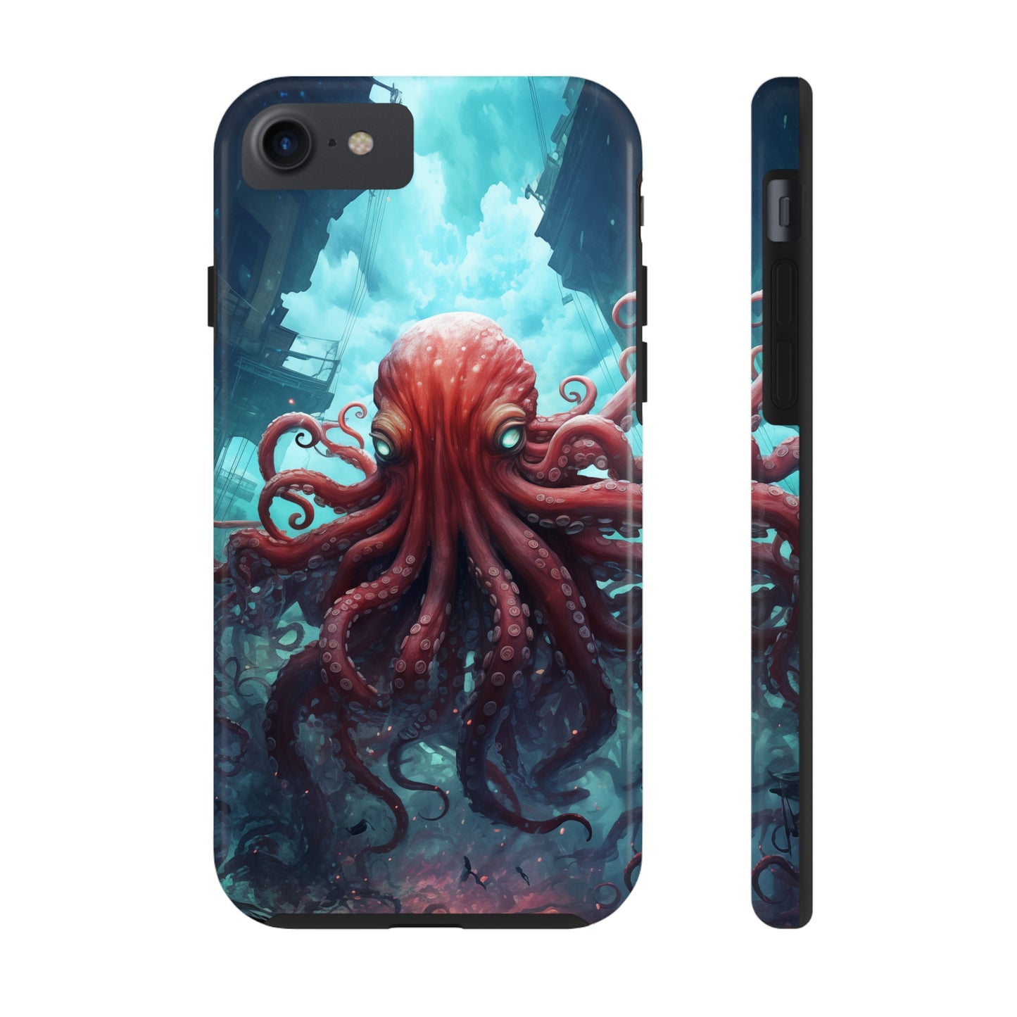 Octopus #01, iPhone 7, 8, X, 11, 12, 13, 14, 15+ case.