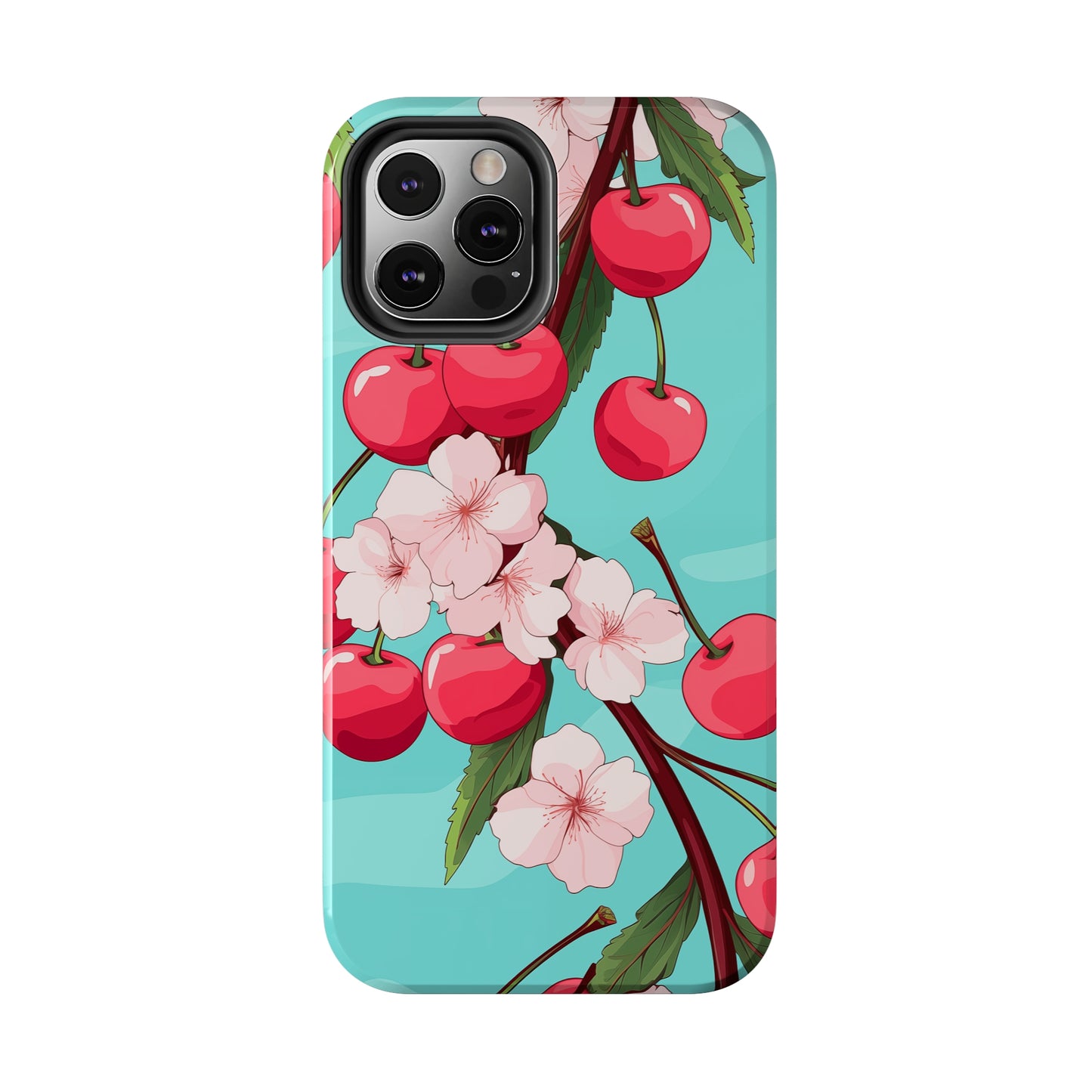 Cherries #06, iPhone 7, 8, X, 11, 12, 13, 14, 15+ case.