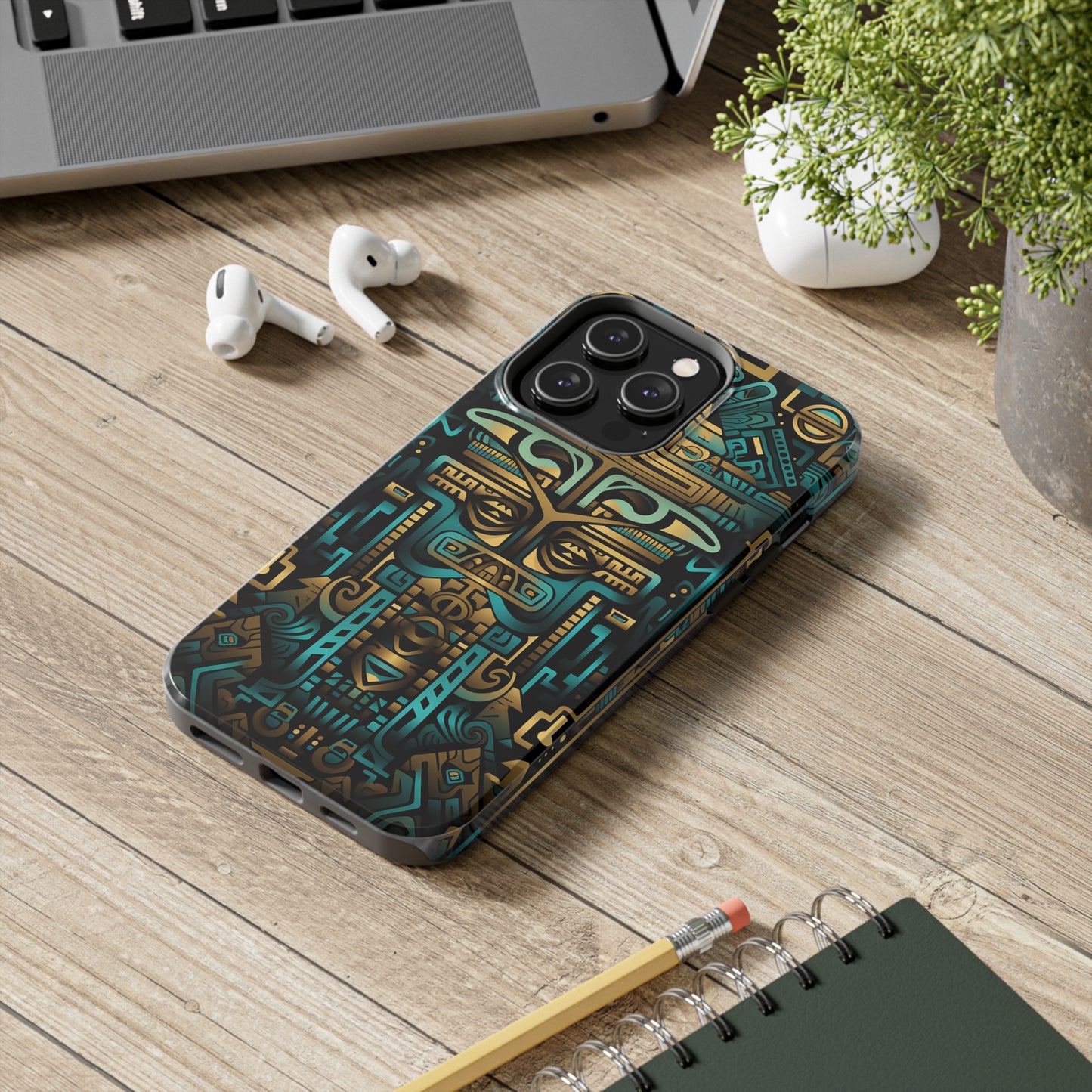 Aztec Vibes #02, iPhone 7, 8, X, 11, 12, 13, 14, 15+ case.