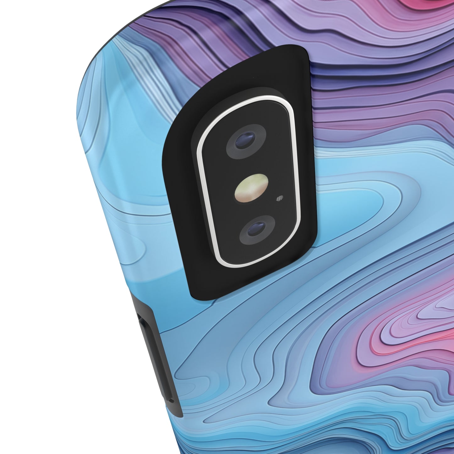 Topographical, iPhone 7, 8, X, 11, 12, 13, 14, 15+ case.