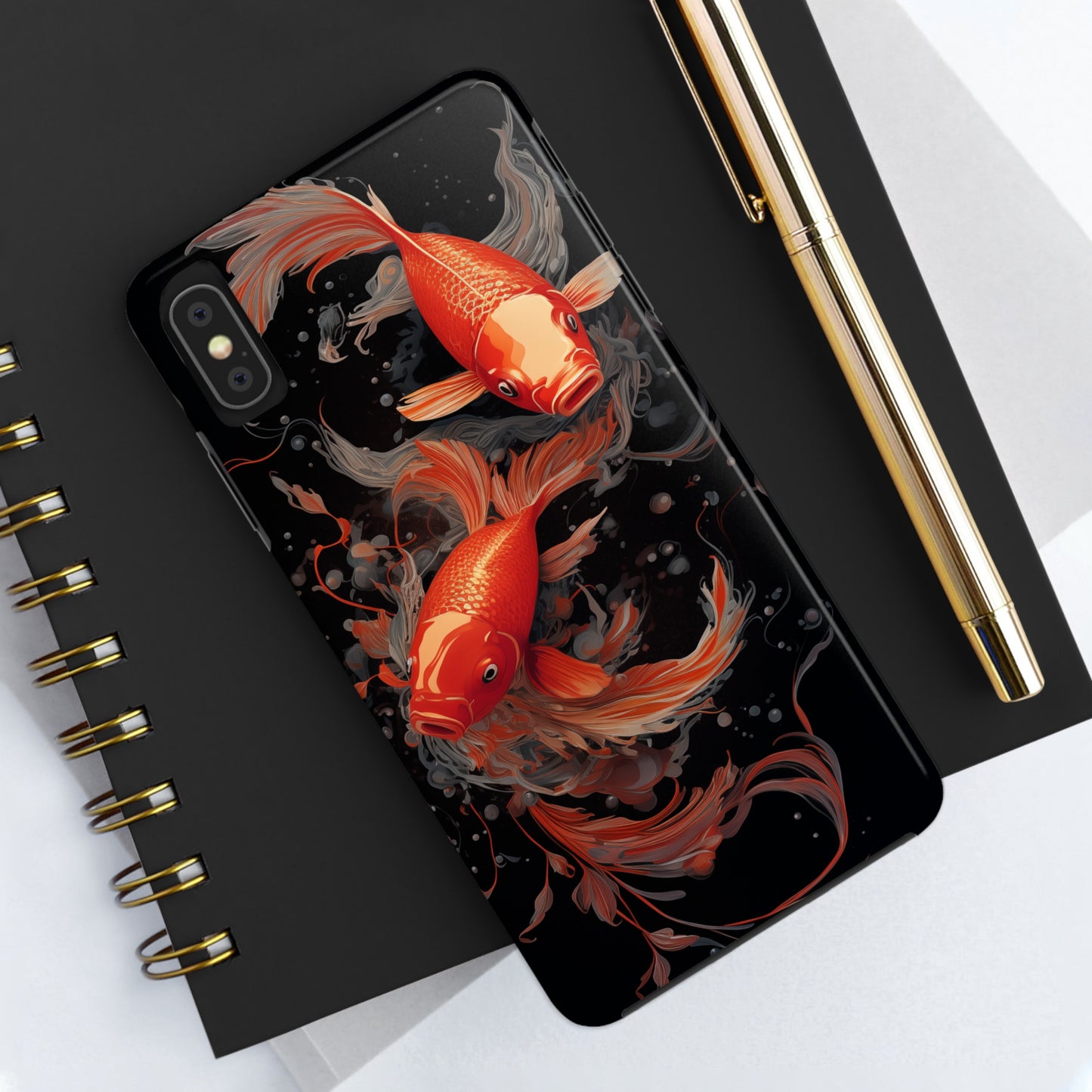 Koi fish #01, iPhone 7, 8, X, 11, 12, 13, 14, 15+ case.