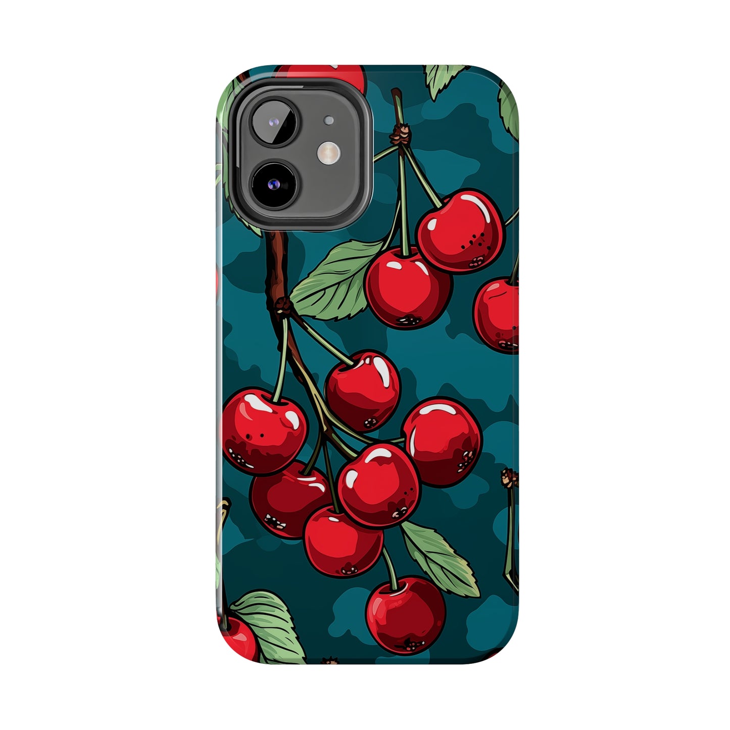 Cherries #10, iPhone 7, 8, X, 11, 12, 13, 14, 15+ case.