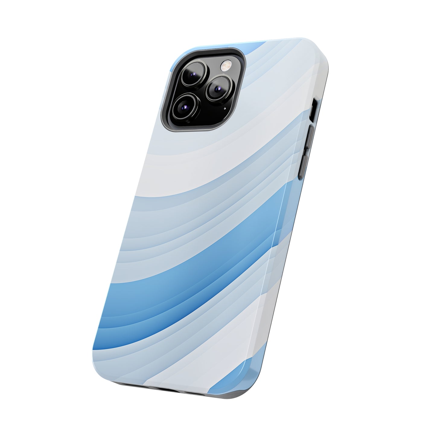 Blue Stripes #02, iPhone 7, 8, X, 11, 12, 13, 14, 15+ case.