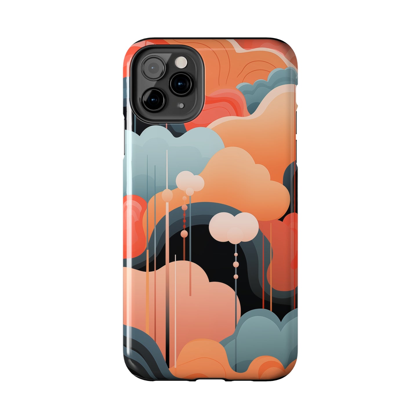 Abstract Clouds #02, iPhone 7, 8, X, 11, 12, 13, 14, 15+ case.