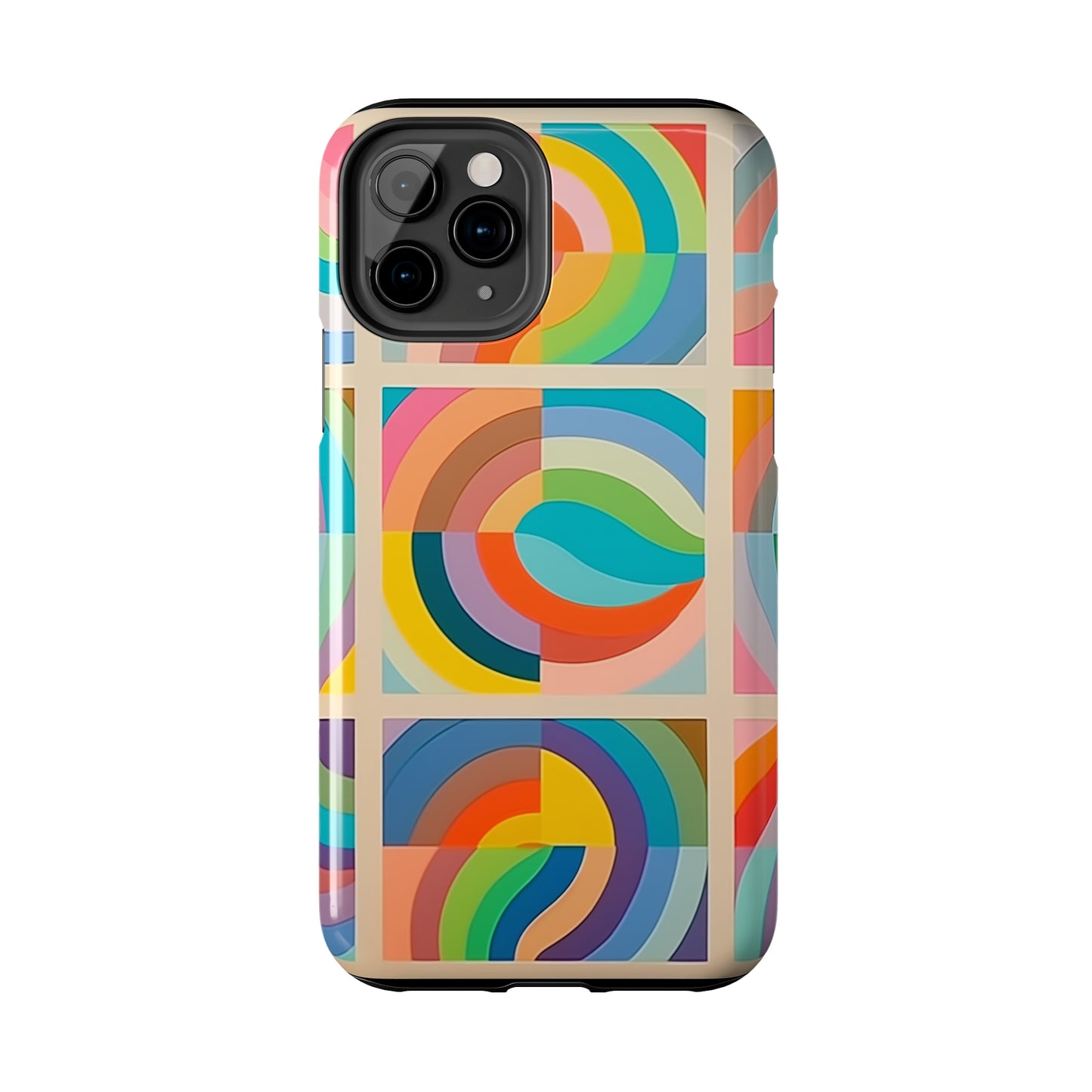 Abstract Colorful Lines #02, iPhone 7, 8, X, 11, 12, 13, 14, 15+ case.