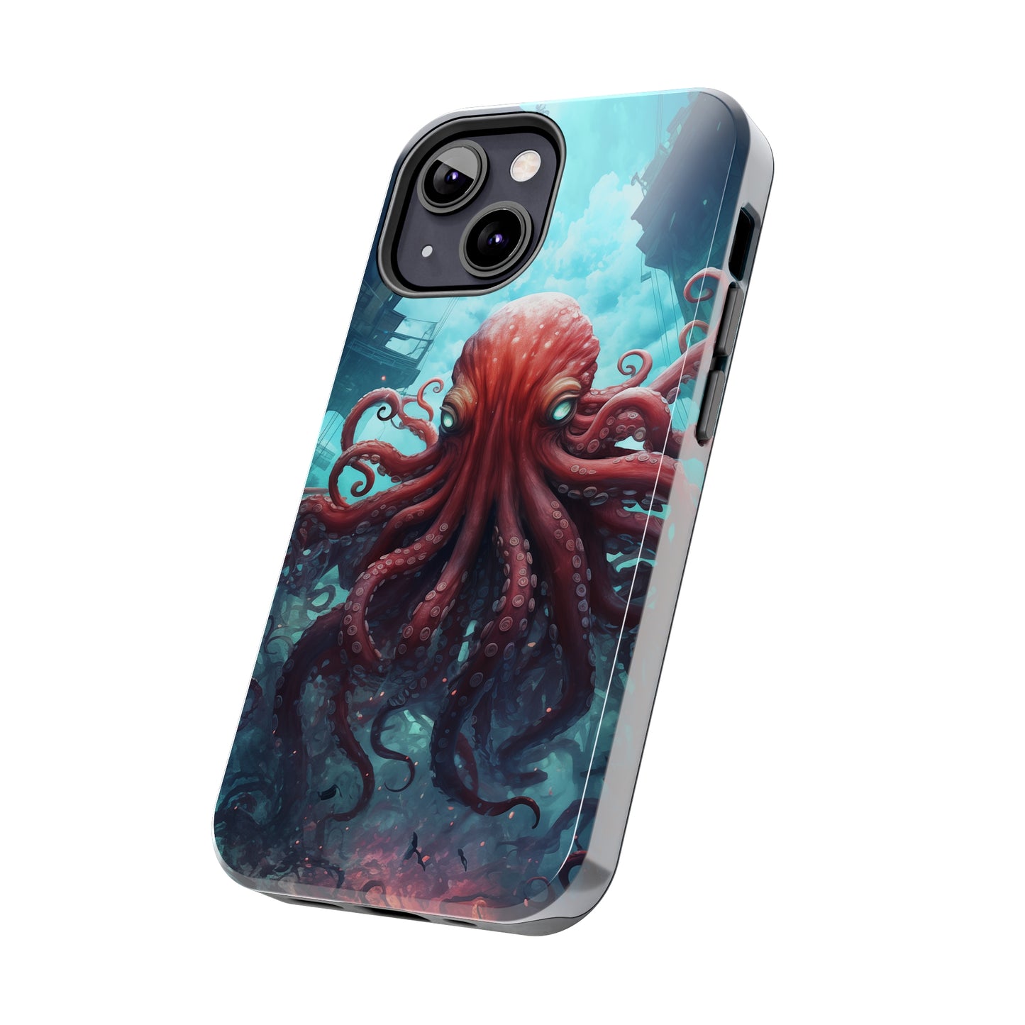 Octopus #01, iPhone 7, 8, X, 11, 12, 13, 14, 15+ case.