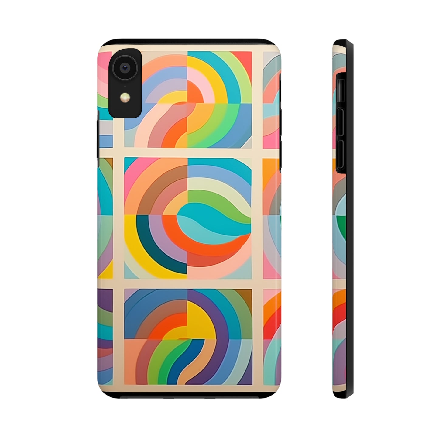 Abstract Colorful Lines #02, iPhone 7, 8, X, 11, 12, 13, 14, 15+ case.