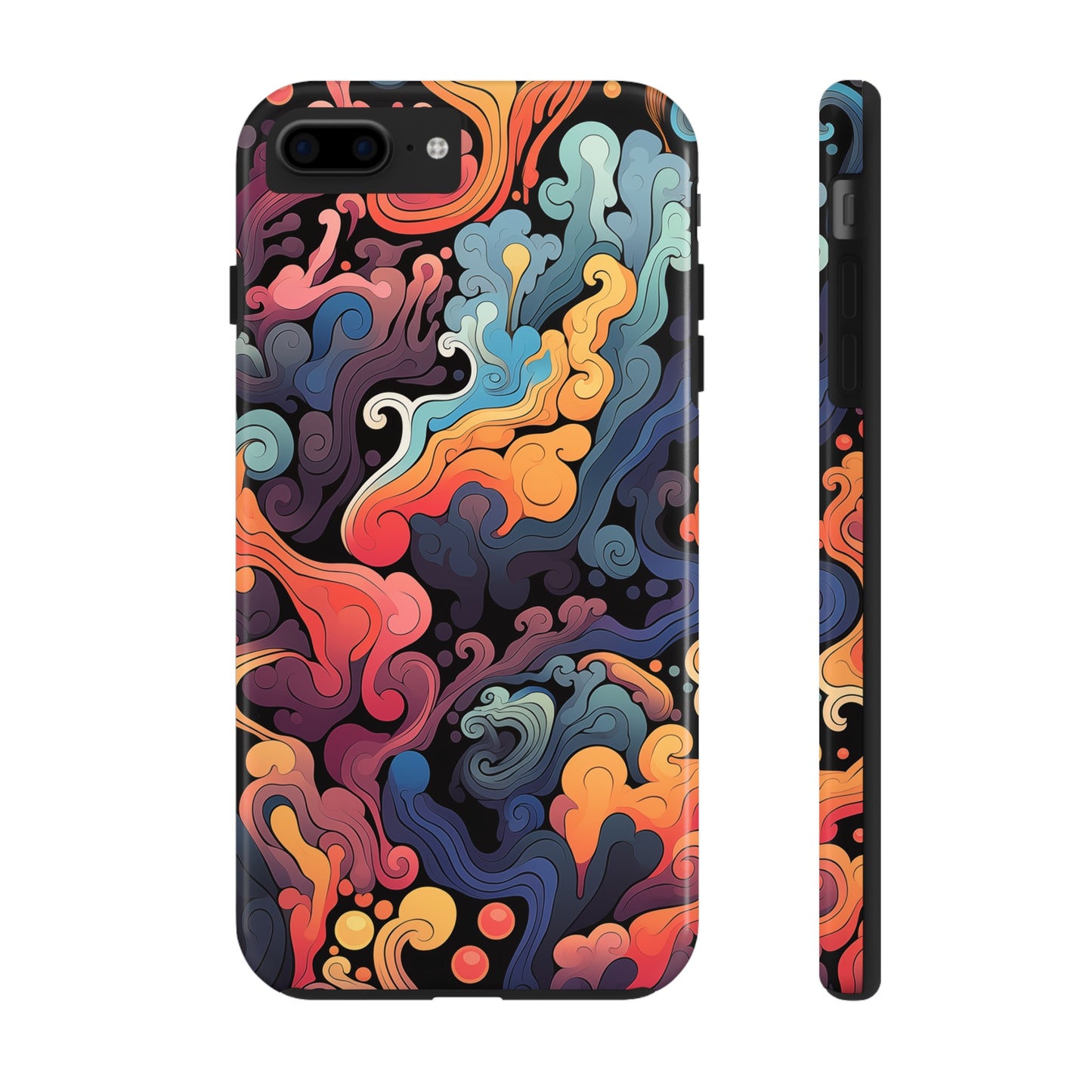 Abstract Swirls #05, iPhone 7, 8, X, 11, 12, 13, 14, 15+ case.