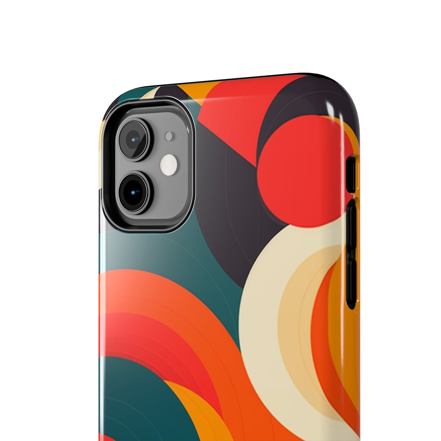 Abstract Shapes #02, iPhone 7, 8, X, 11, 12, 13, 14, 15+ case.