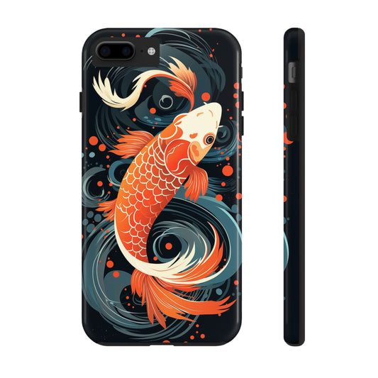 Koi fish #04, iPhone 7, 8, X, 11, 12, 13, 14, 15+ case.