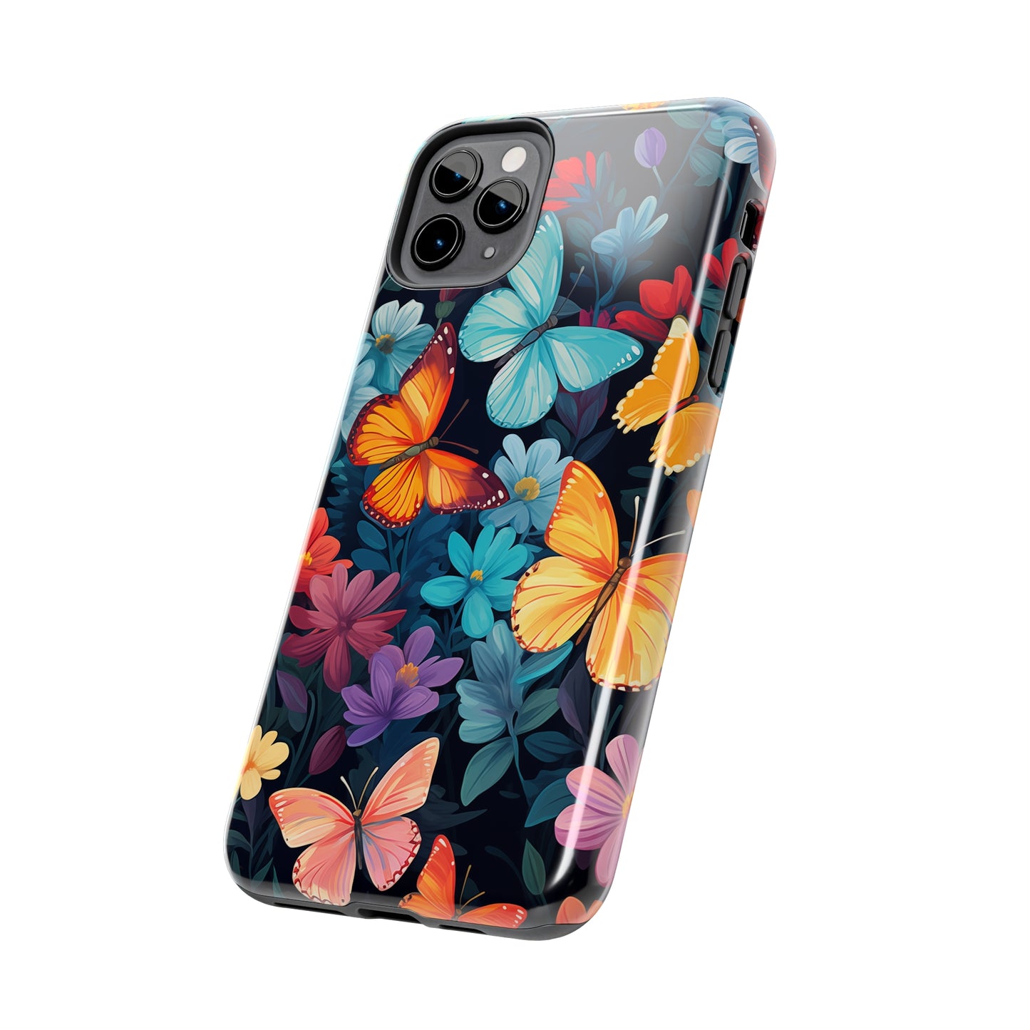 Butterflies #01, iPhone 7, 8, X, 11, 12, 13, 14, 15+ case.