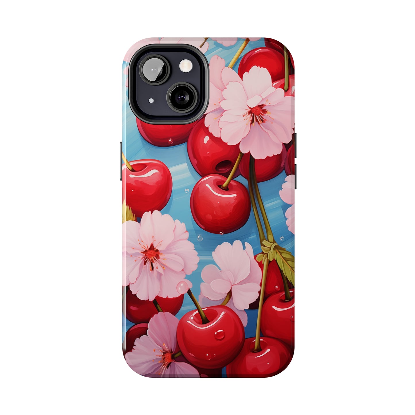 Cherries #04, iPhone 7, 8, X, 11, 12, 13, 14, 15+ case.