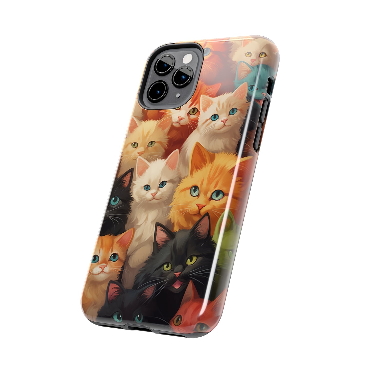 Kittens, iPhone 7, 8, X, 11, 12, 13, 14, 15+ case.