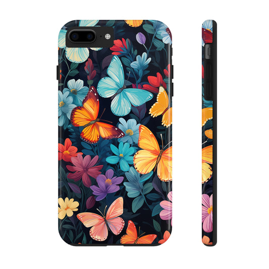 Butterflies #01, iPhone 7, 8, X, 11, 12, 13, 14, 15+ case.