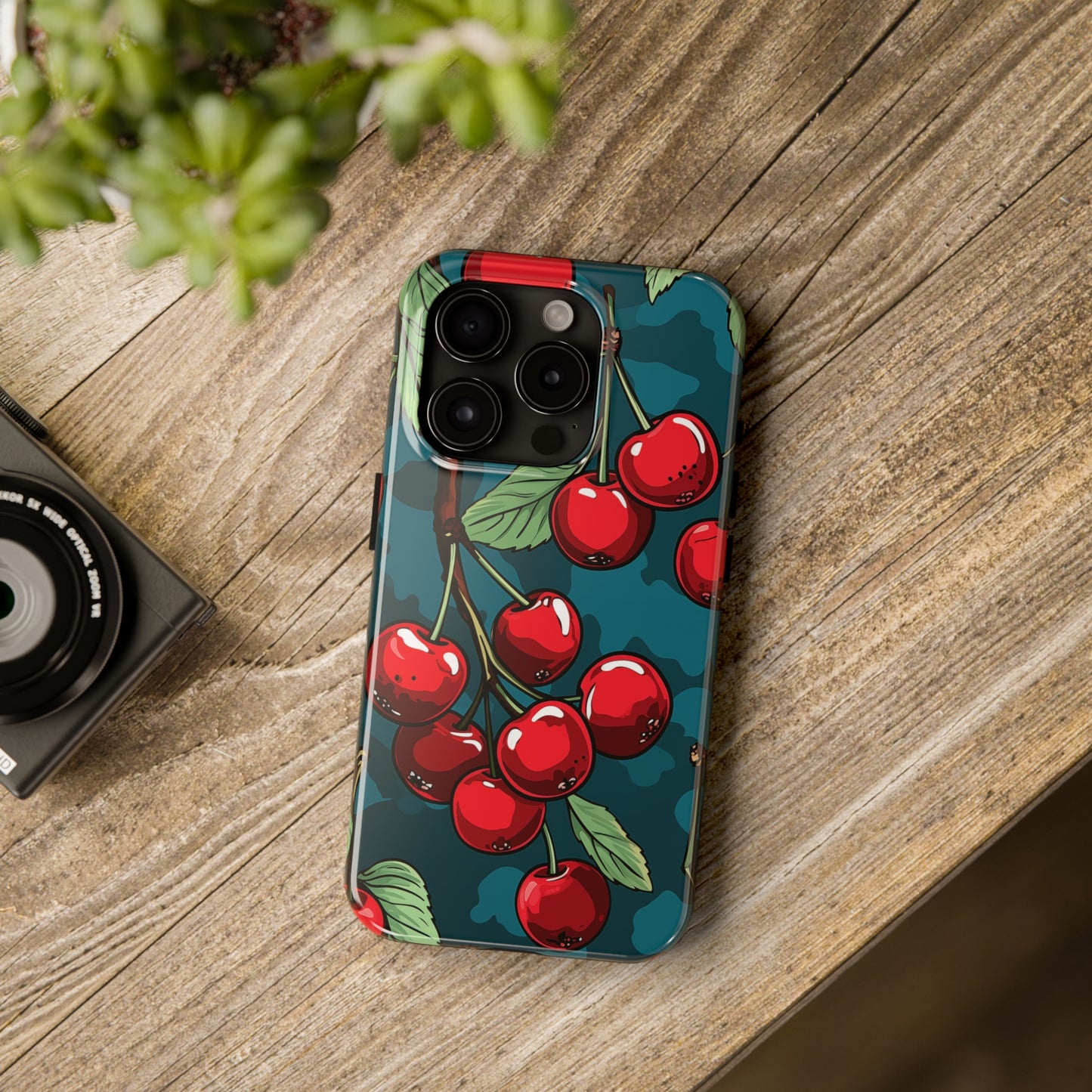 Cherries #10, iPhone 7, 8, X, 11, 12, 13, 14, 15+ case.