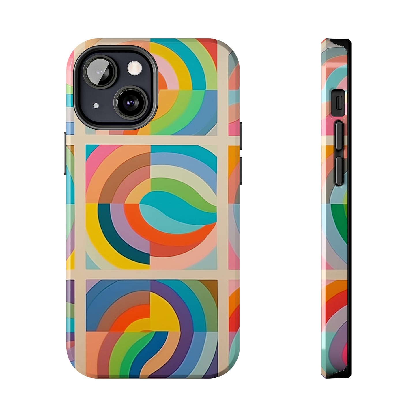 Abstract Colorful Lines #02, iPhone 7, 8, X, 11, 12, 13, 14, 15+ case.