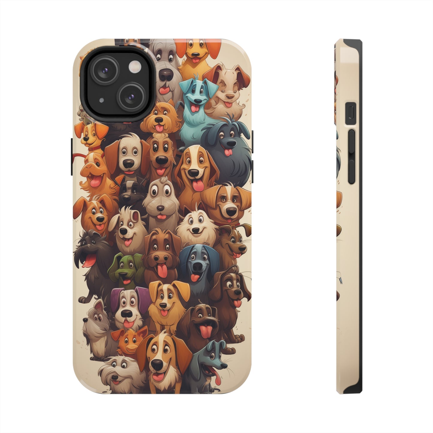 100 Dogs, iPhone 7, 8, X, 11, 12, 13, 14, 15+ case.