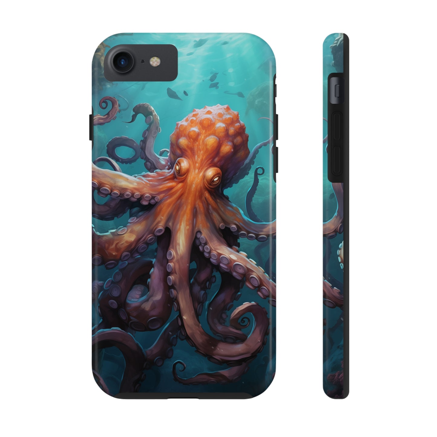 Octopus #02, iPhone 7, 8, X, 11, 12, 13, 14, 15+ case.