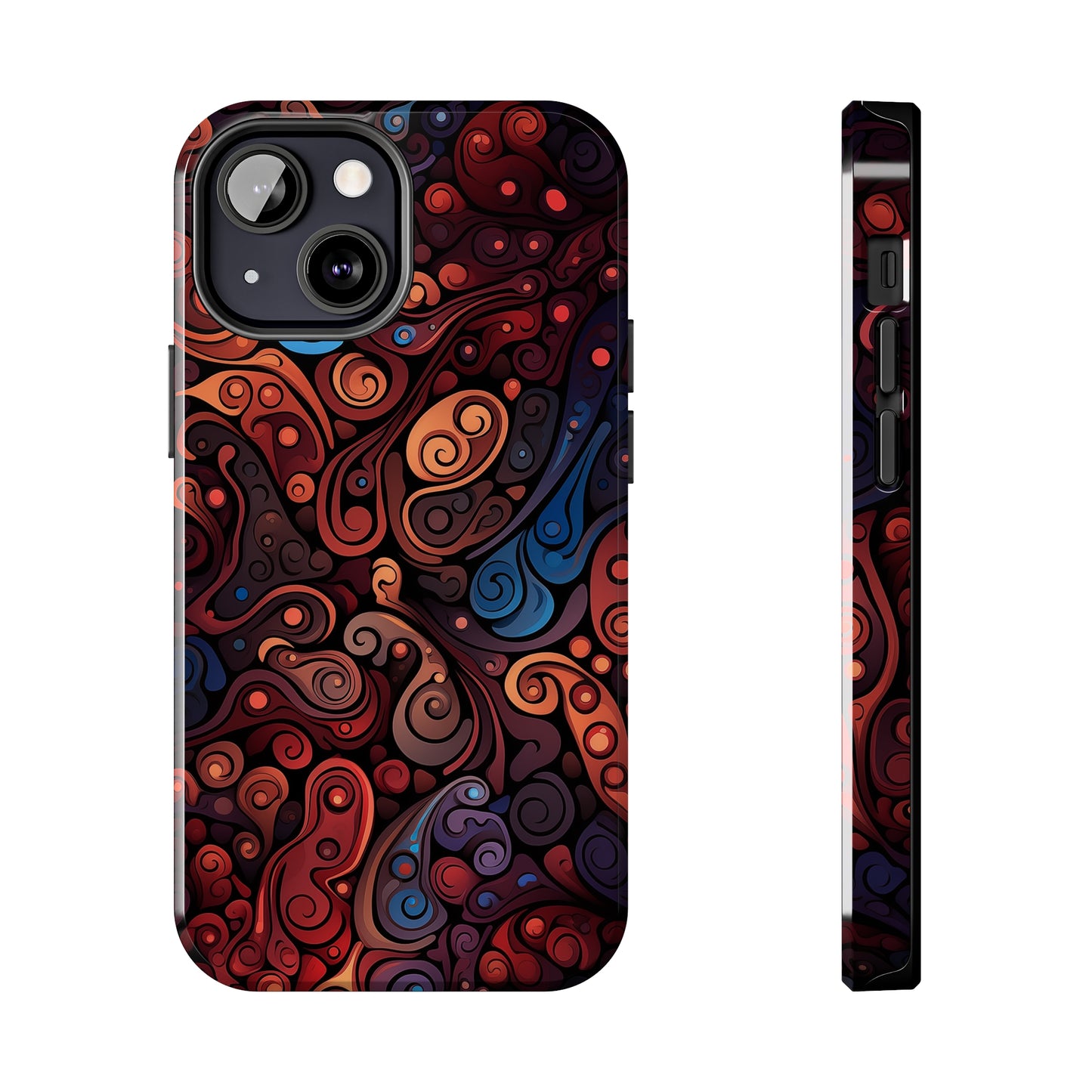 Abstract Colorful Swirls #04, iPhone 7, 8, X, 11, 12, 13, 14, 15+ case.