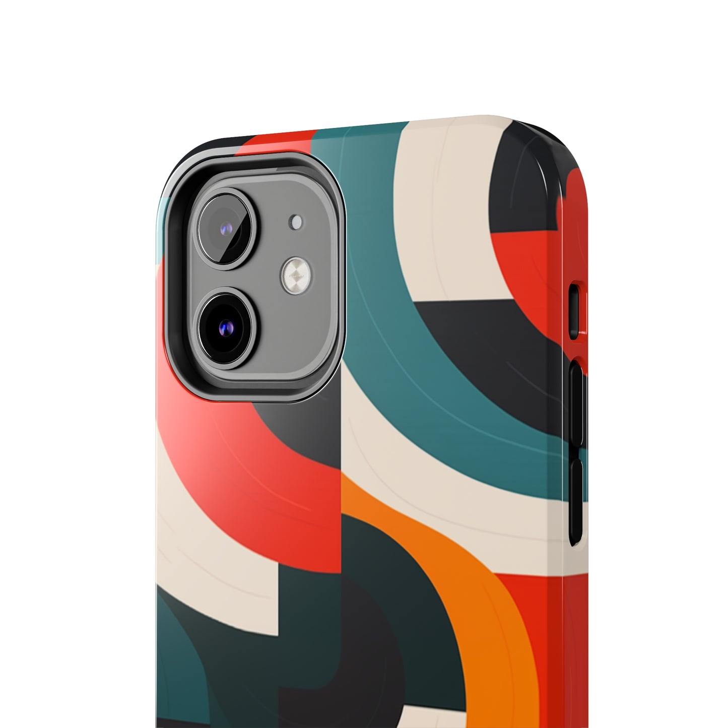 Abstract Shapes, iPhone 7, 8, X, 11, 12, 13, 14, 15+ case.