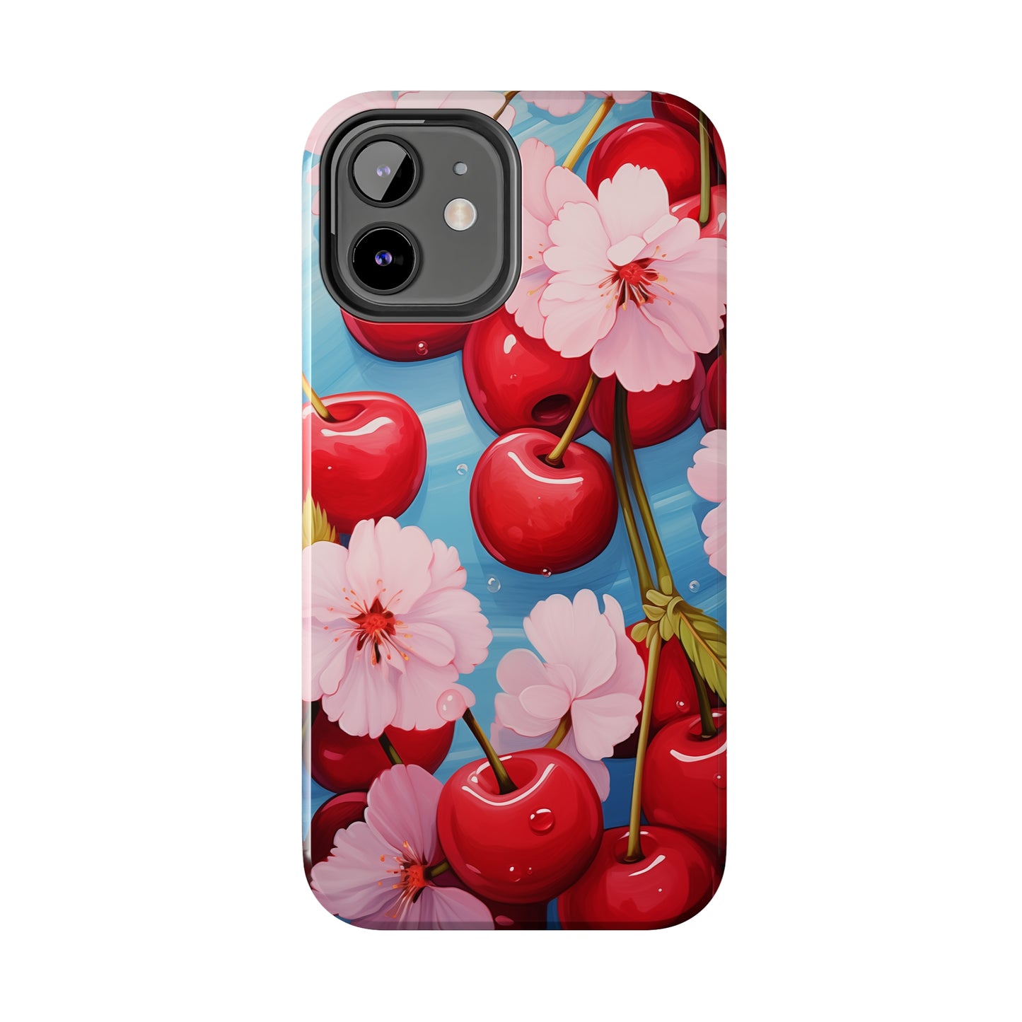 Cherries #04, iPhone 7, 8, X, 11, 12, 13, 14, 15+ case.